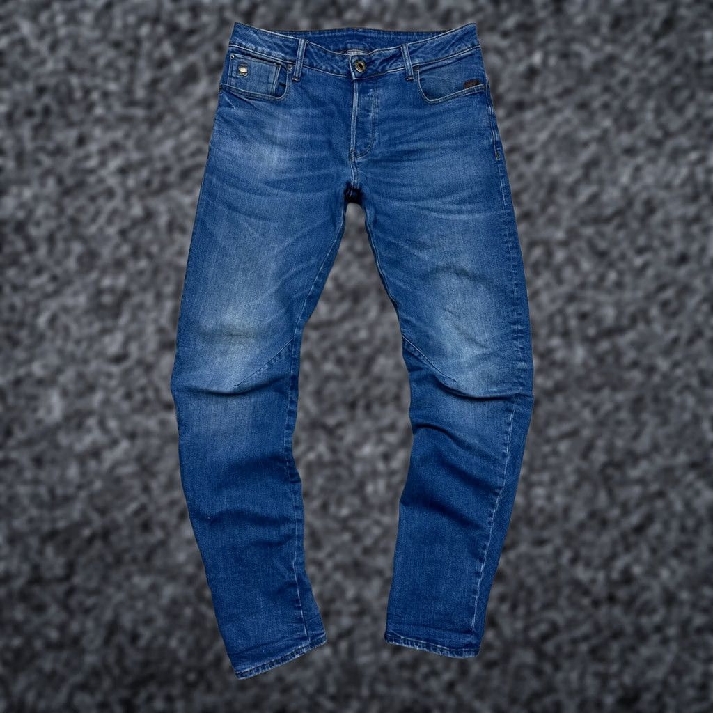 G-Star G-Star Arc Jeans Mens 31 Arc Slim Denim Pants Blue 31 Inseam 32 Waist 31 Size Regular Vietnam Cotton Denim Brand G-Star Arc 3D Vintage Slim Jeans Mens Size US 31 - 1 Thumbnail