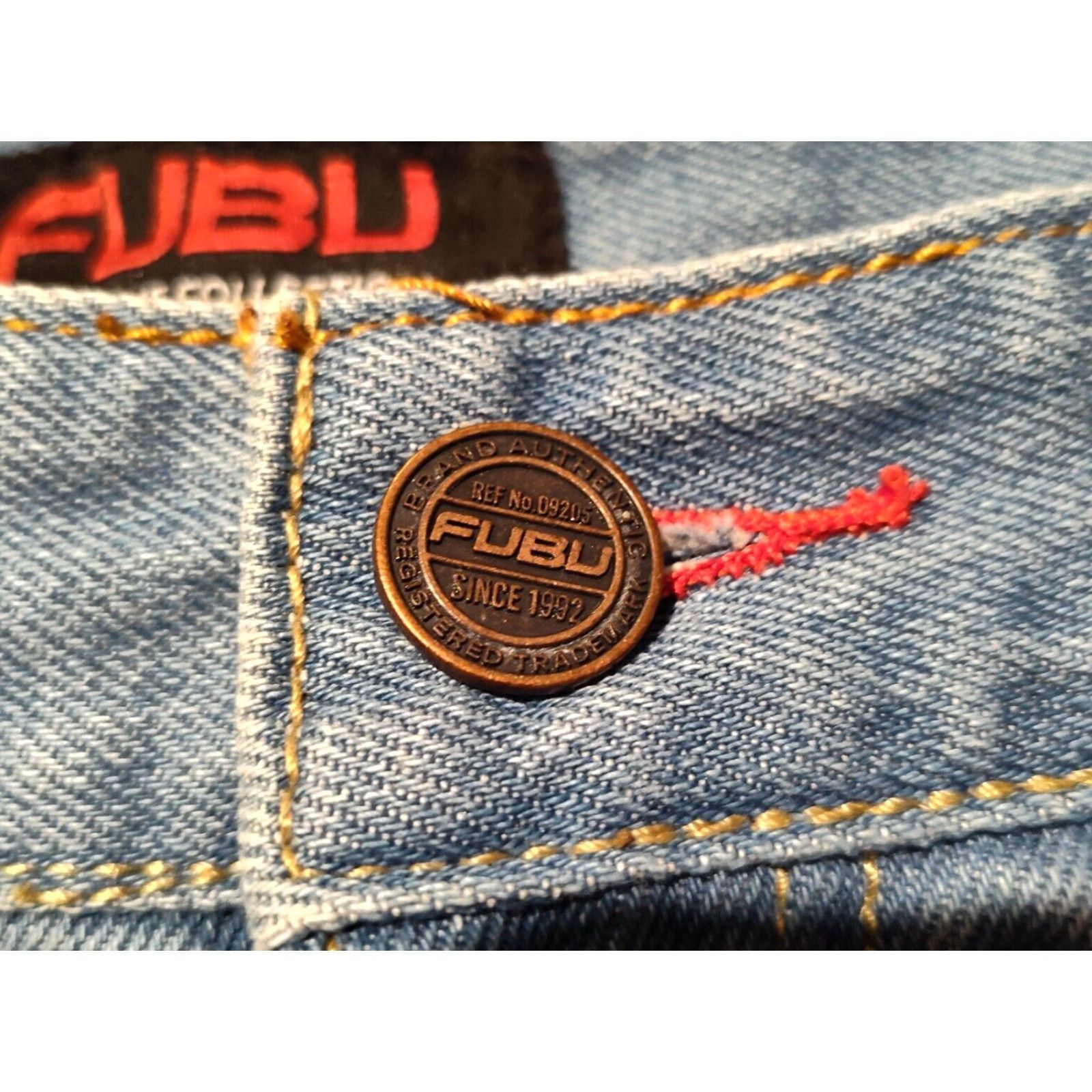 Fubu VINTAGE FUBU Denim Jorts Men’s Size 42 Baggy Hip Hop Bermuda Shorts Blue 2000s Size US 42 / EU 58 - 7 Thumbnail