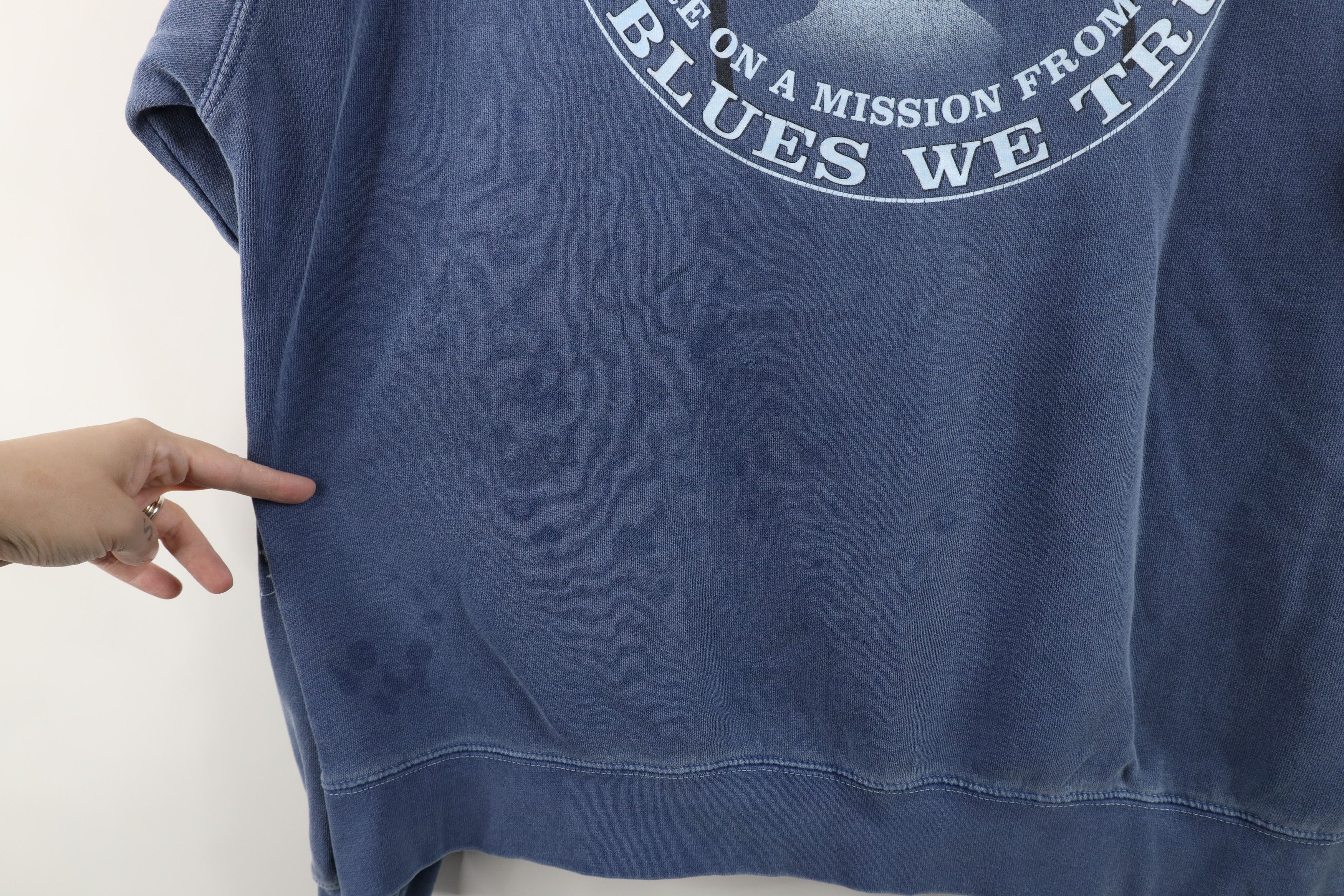 Vintage Vintage House of Blues Spell Out Hoodie Sweatshirt Blue Size US XL / EU 56 / 4 - 12 Thumbnail