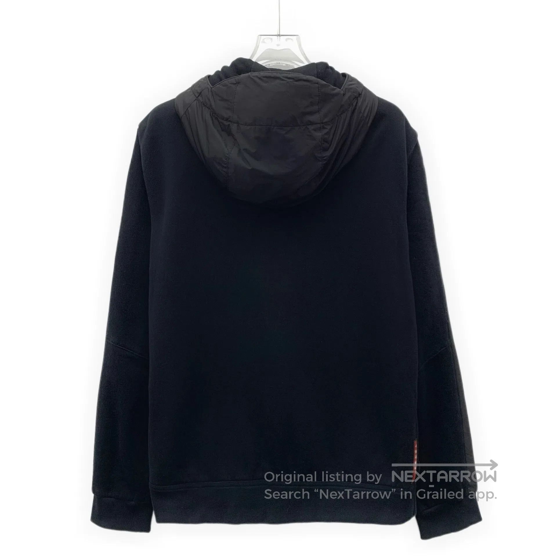 Prada Prada Black Cotton Hooded Zipper Long Sleeve Jacket| Size US S / EU 44-46 / 1 - 2 Thumbnail