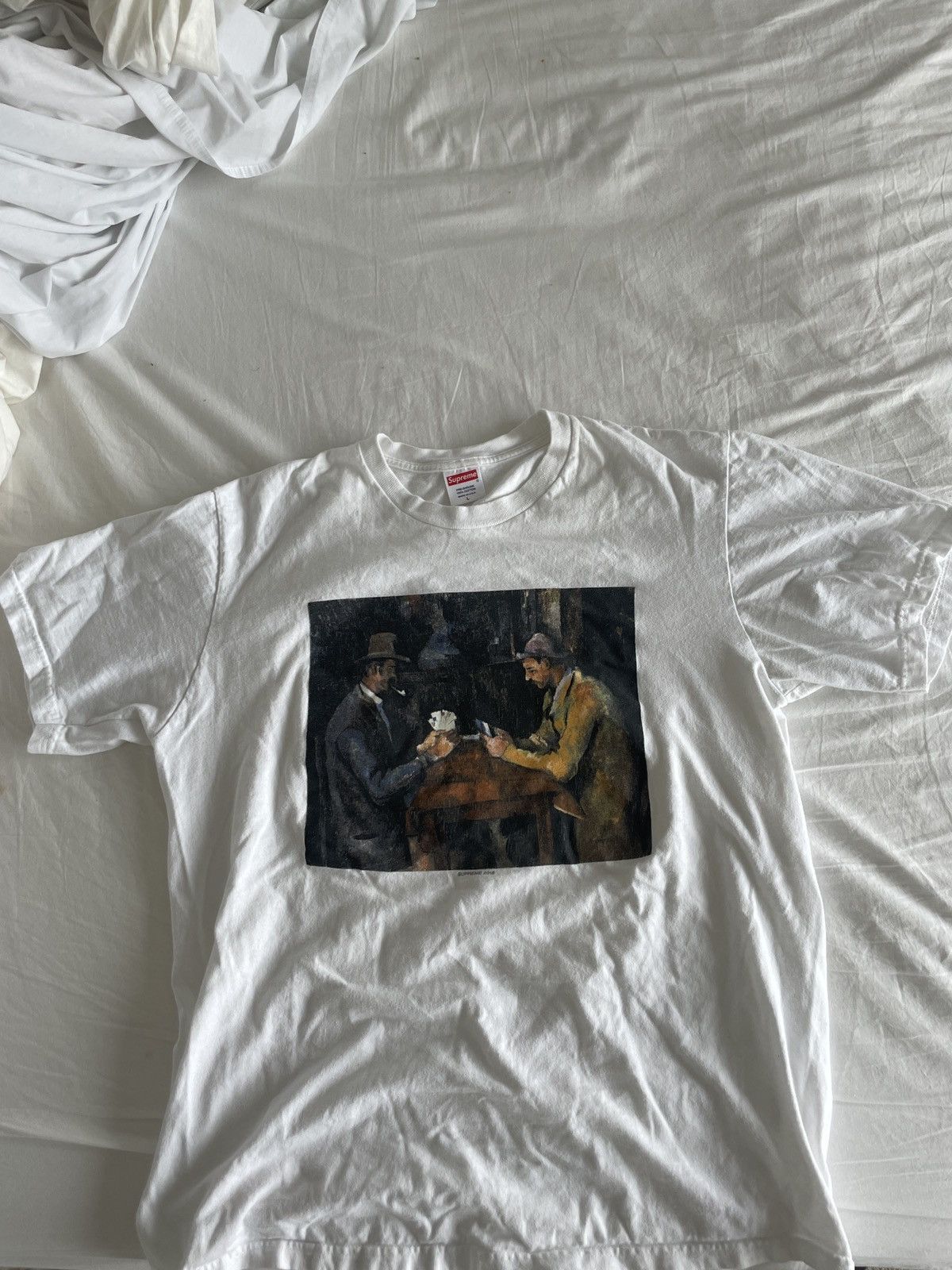 Supreme Cezanne Card Players outlet T-Shirt Black