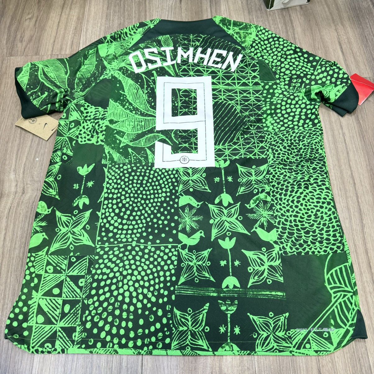 Nike Nigeria 22/23 player issue home shirt #9 Osimhen (Bnwt) Size US XL / EU 56 / 4 - 2 Thumbnail