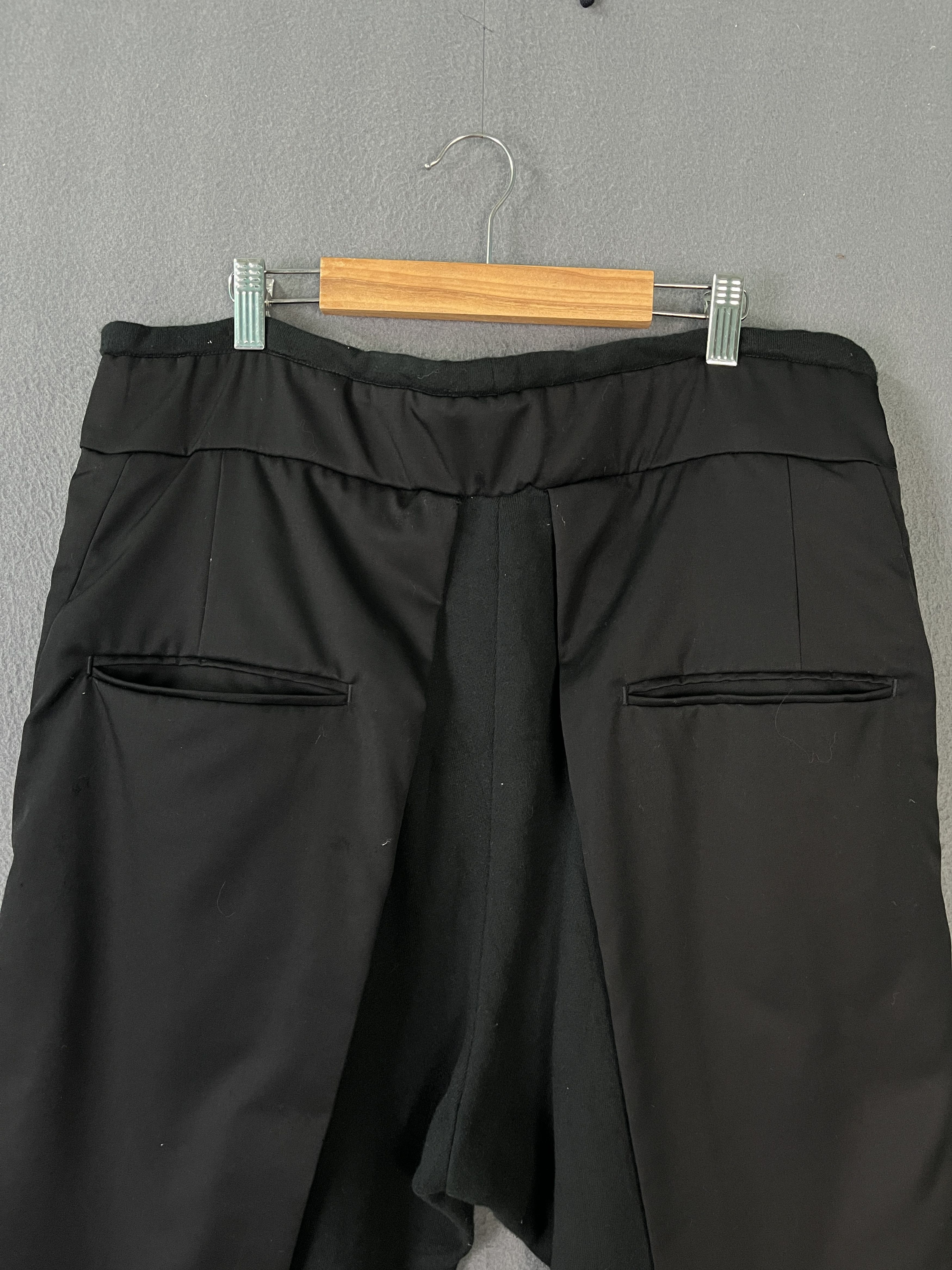 Japanese Brand SISE Double Layer Dropped Crotch Cropped Pants Made in Japan Size US 34 / EU 50 - 6 Thumbnail