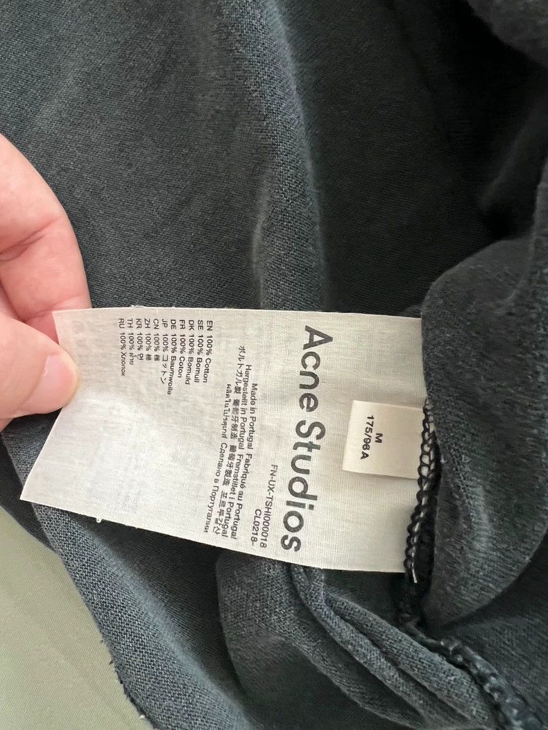 Acne Studios Acne Studios Black distressed suede T-shirt Size US M / EU 48-50 / 2 - 5 Thumbnail