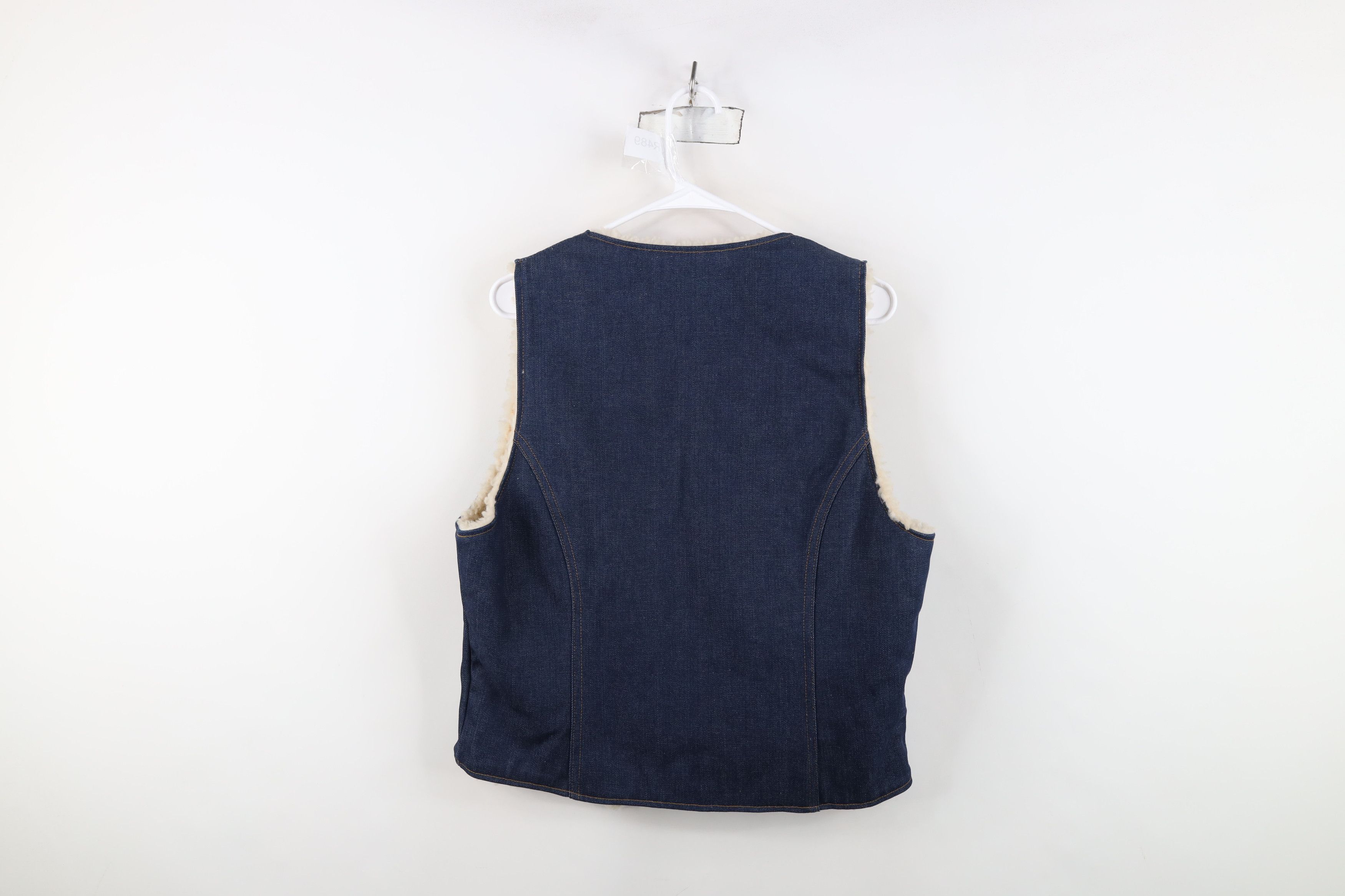 Vintage Deadstock Vintage 70s Streetwear Lined Denim Vest Jacket USA Size US M / EU 48-50 / 2 - 8 Thumbnail