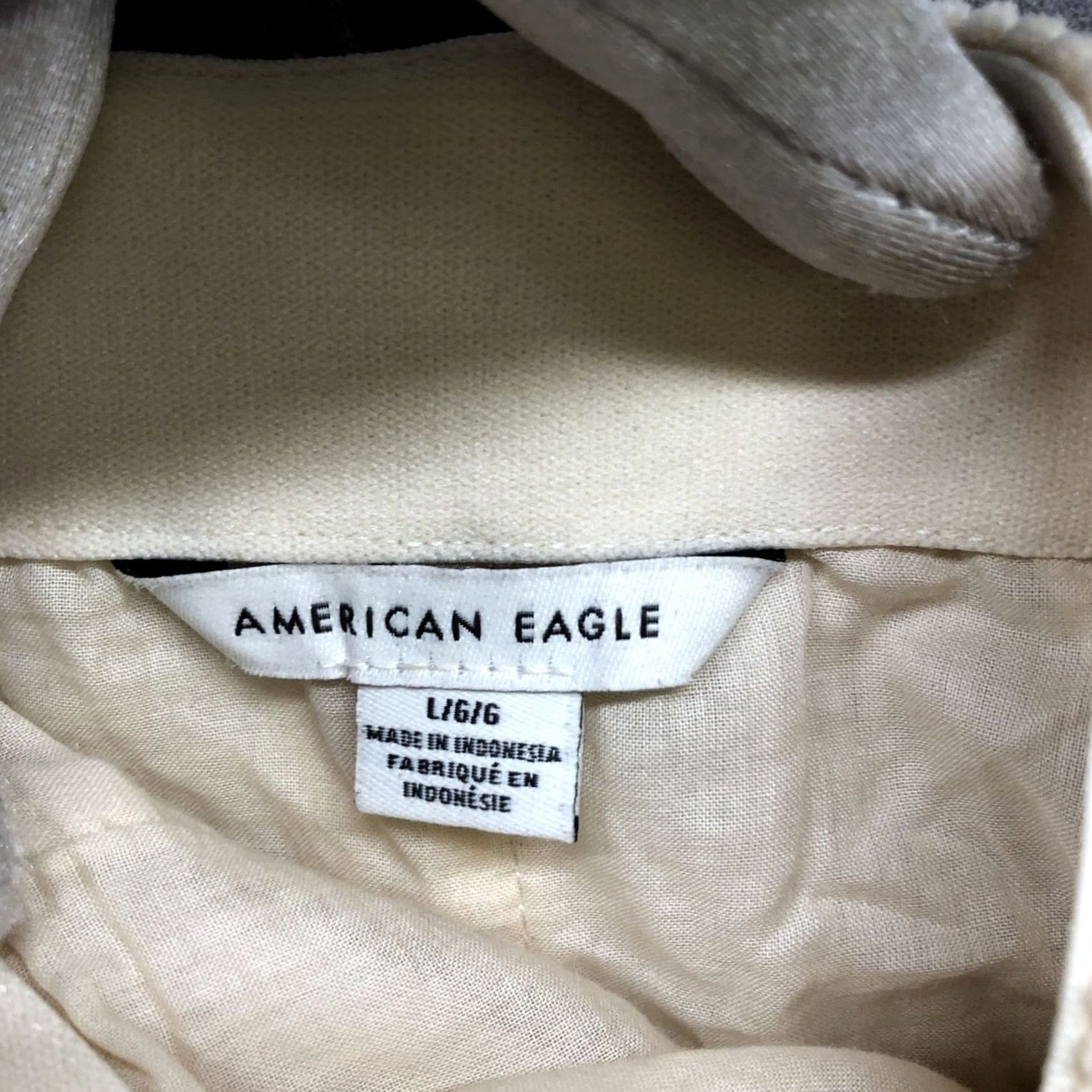 American Eagle Outfitters American Eagle Outfitters Skirt Corduroy Mini L Ivory Cream Women Short Size L Size 36" / US 14 / IT 50 - 7 Thumbnail