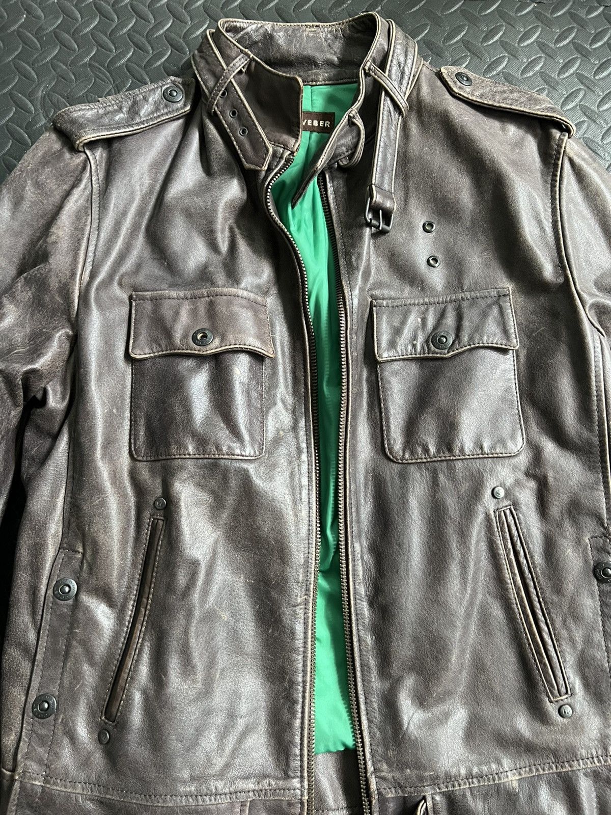 Weber Leather Moto Jacket Size US M / EU 48-50 / 2 - 12 Thumbnail
