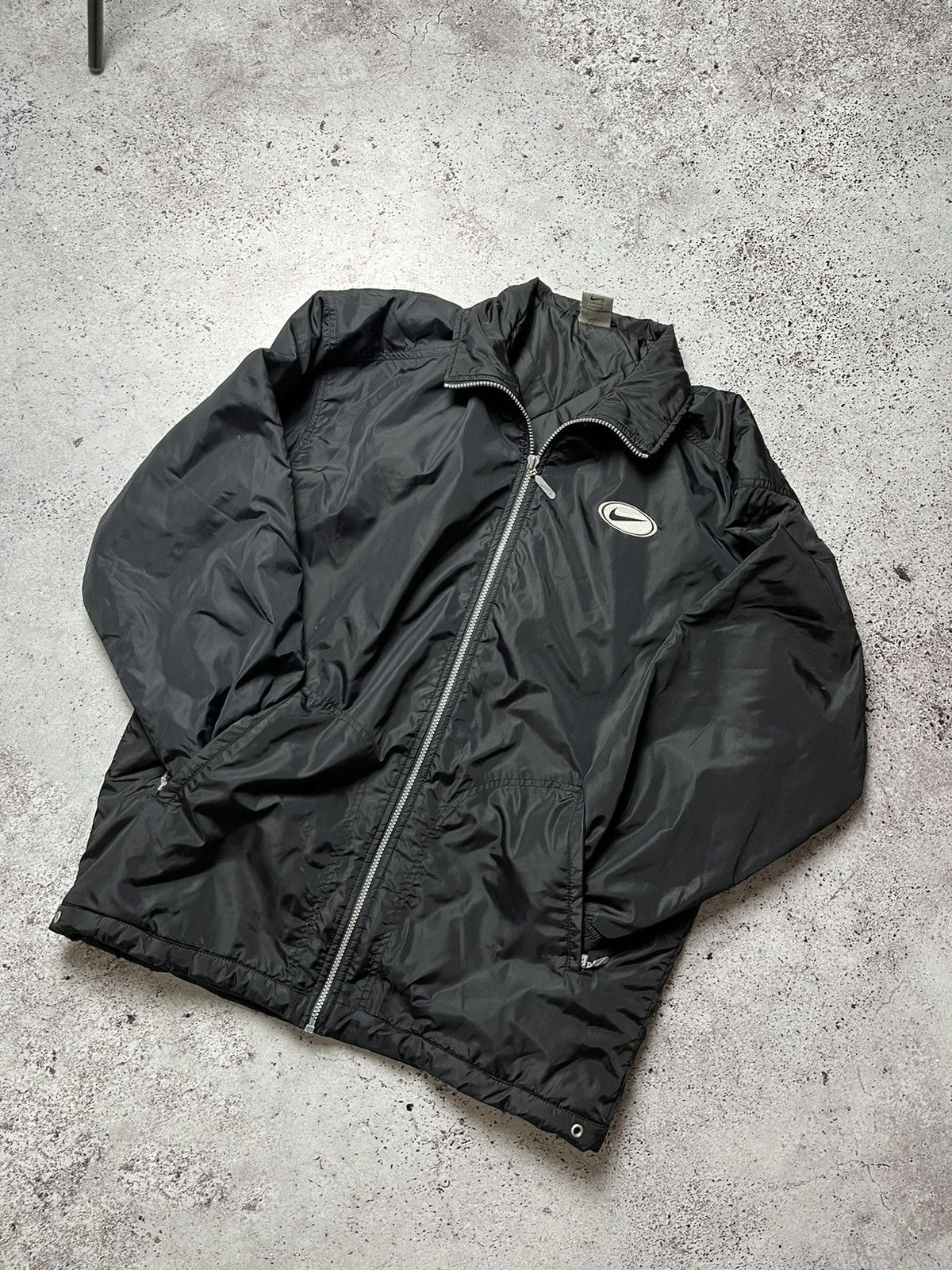 Nike × Vintage Vintage Nike Bomber Big Logo Big Swoosh Jacket Size US L / EU 52-54 / 3 - 4 Thumbnail