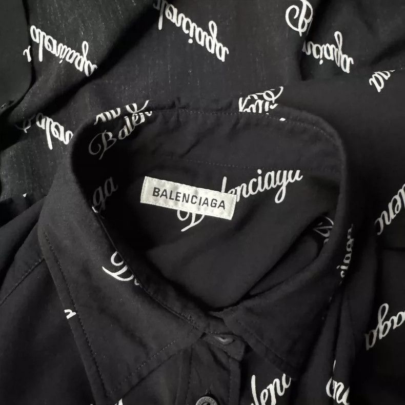 Balenciaga Balenciaga size 34 Black and white full printed short slee Size XS / US 0-2 / IT 36-38 - 4 Thumbnail