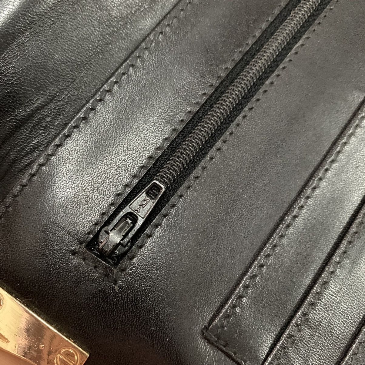 Christian Dior Monsieur Christian Dior Black Leather Vintage Chain Bag Size ONE SIZE - 9 Thumbnail