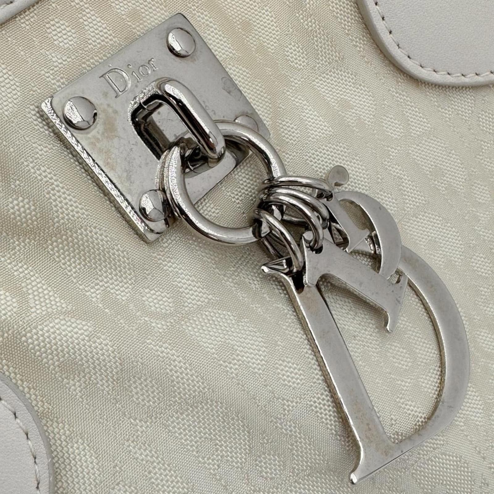 Dior Dior - Beige Monogram Canvas Handbag Size ONE SIZE - 5 Thumbnail