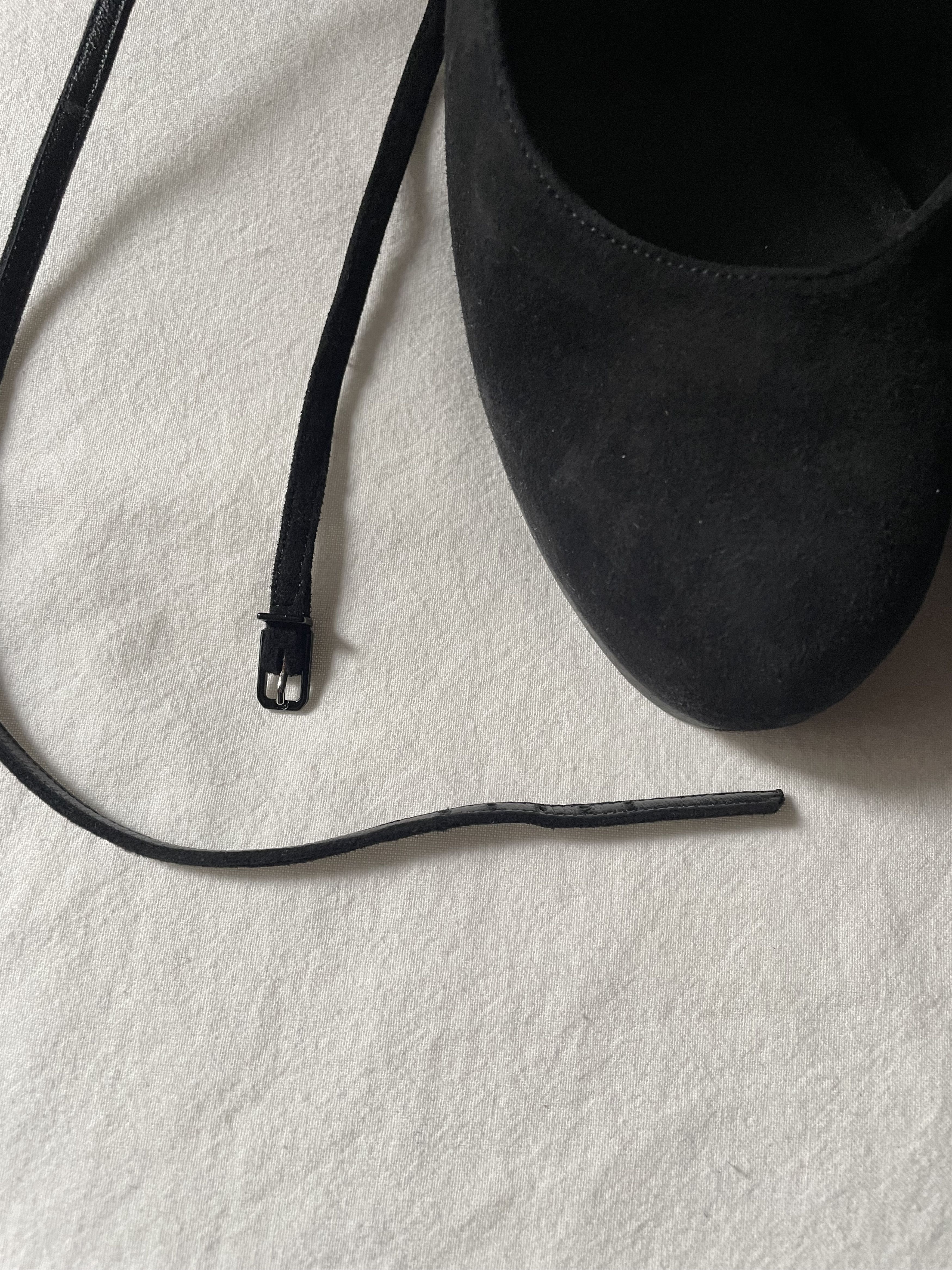 Casadei Casadei Black Suede Shoes Size US 7 / IT 37 - 3 Thumbnail