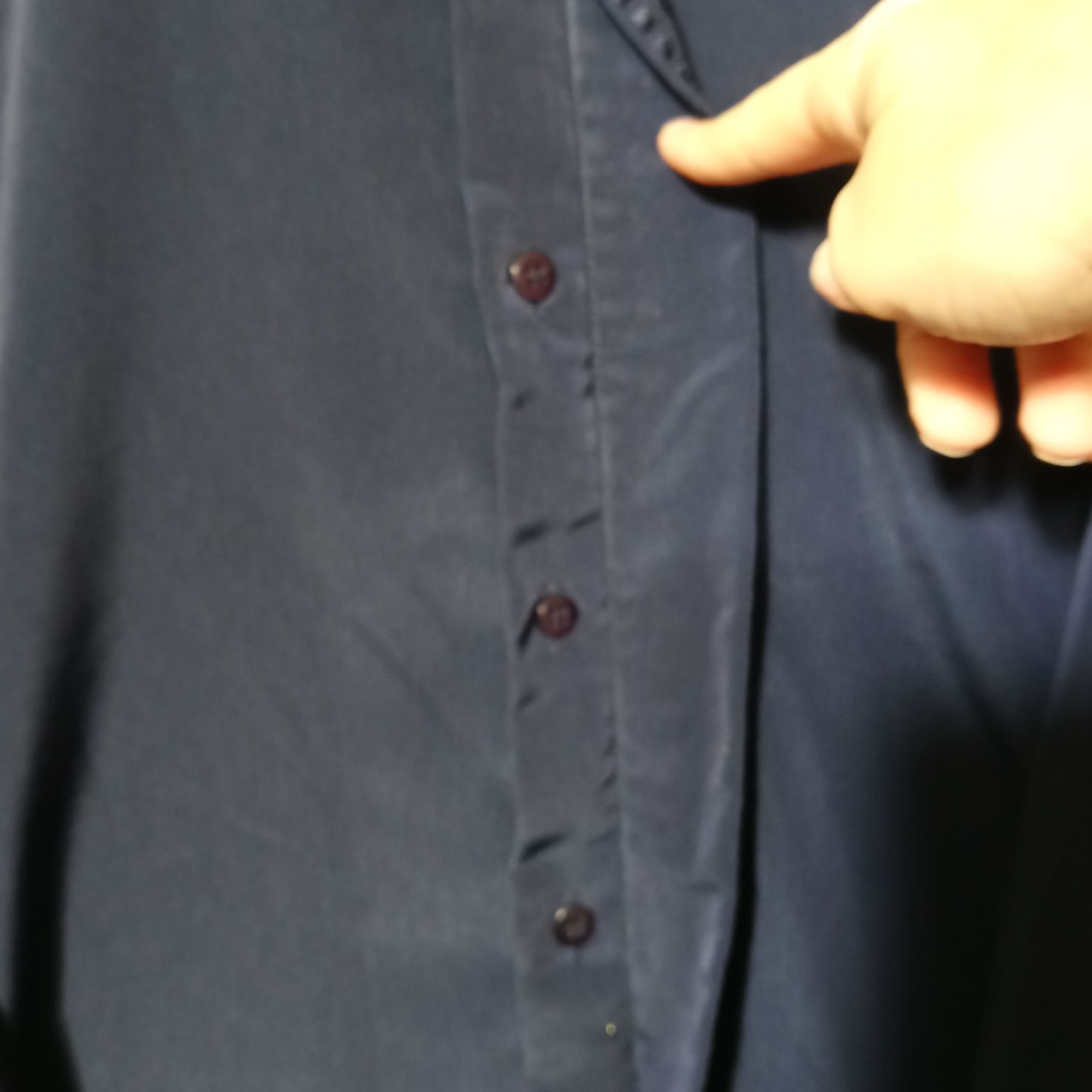 Other Noir Paris XL Dress Shirt Blue Embroidered Long Sleeve Butto Size US XL / EU 56 / 4 - 5 Thumbnail