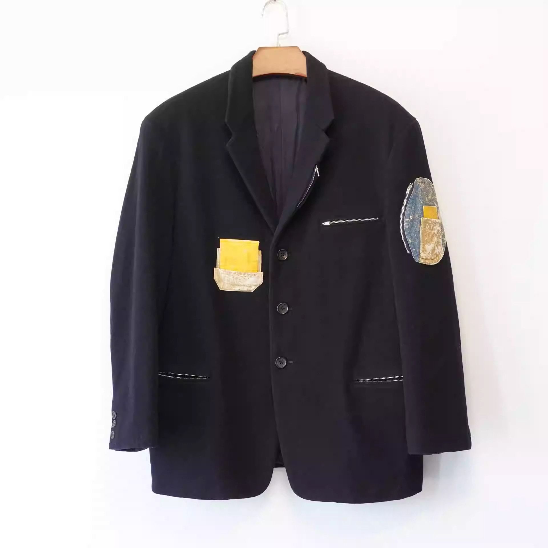 Yohji Yamamoto1990AW Split Leather Zipper Jacket