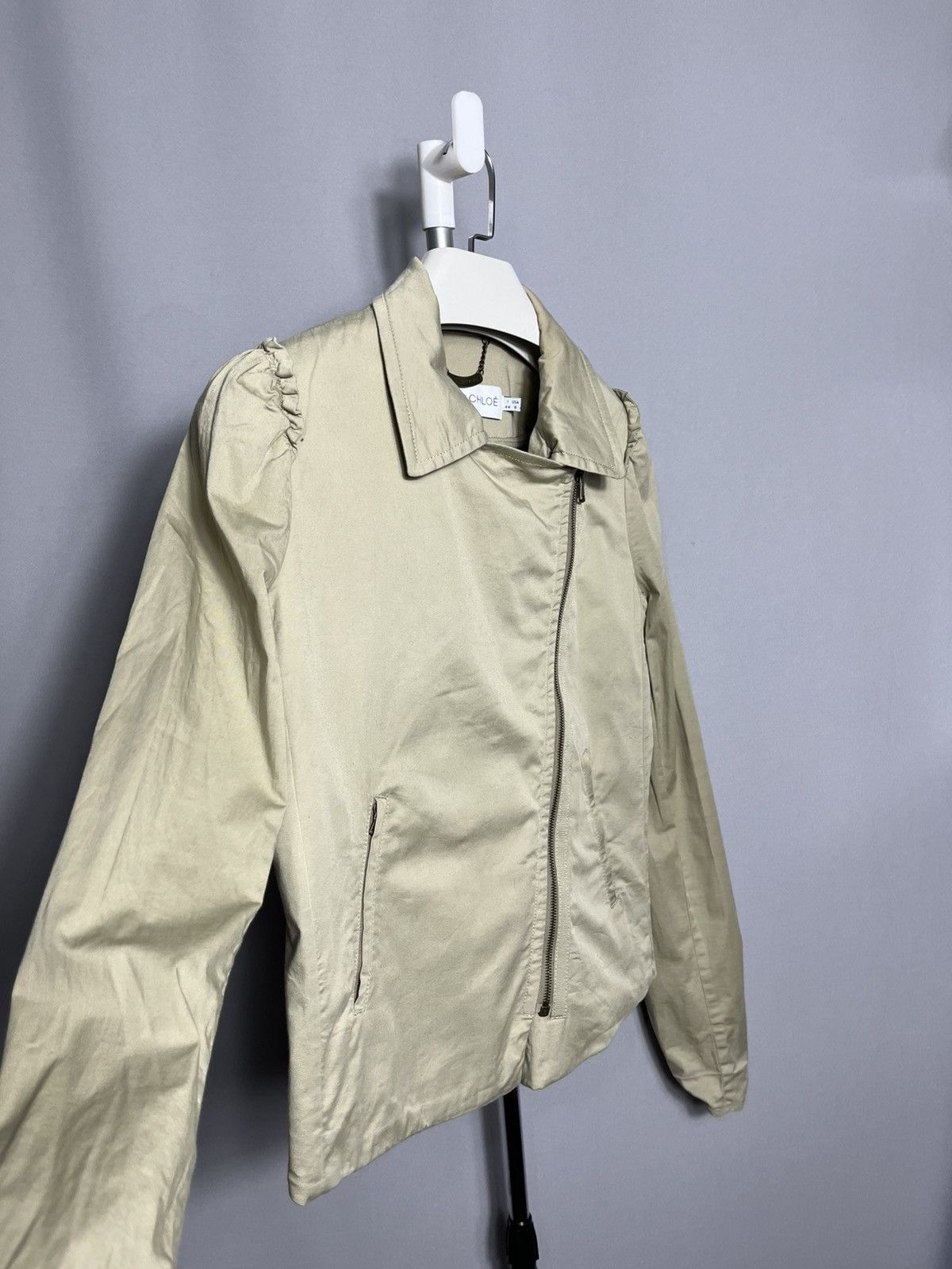 See by Chloe See by Chloe Beige Zip Jacket Womans Cotton Size M / US 6-8 / IT 42-44 - 3 Thumbnail