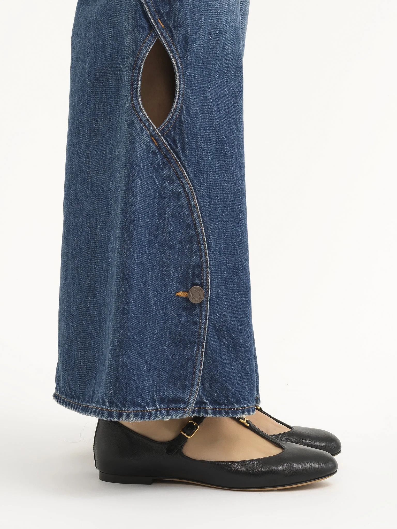 Chloe o1loc1c0226 Marcie Ballerina Flats in Black Size US 8 / IT 38 - 2 Thumbnail