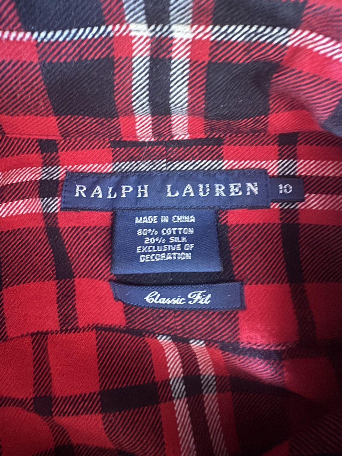 Ralph Lauren Silk Blend Embroidered Flannel Size L / US 10 / IT 46 - 5 Thumbnail