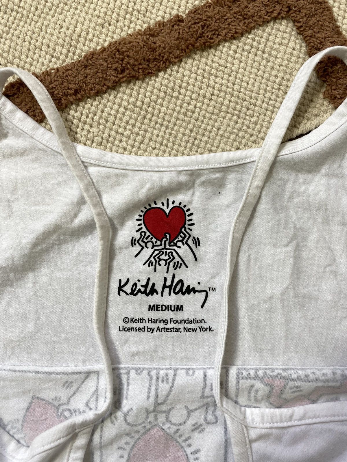 Keith Haring KEITH HARING WHITE Y2K CUTE TANK TOP Size M / US 6-8 / IT 42-44 - 4 Thumbnail