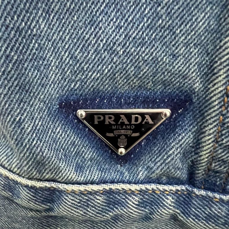 Prada Prada Make an old triangle denim jacket 2501-Nextarrow Size US XL / EU 56 / 4 - 3 Thumbnail