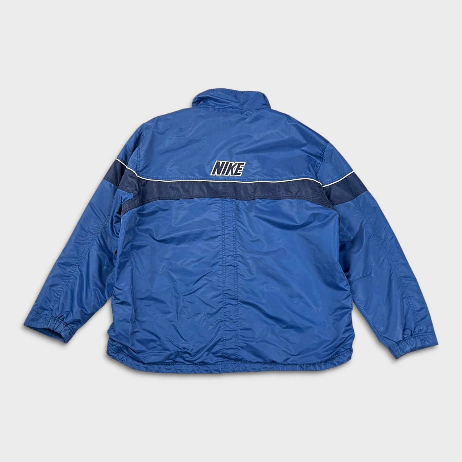 Nike × Vintage Nike Sportswear Jacket 2XL Swoosh Spell Out Full Zip Bomber Size US XXL / EU 58 / 5 - 6 Thumbnail