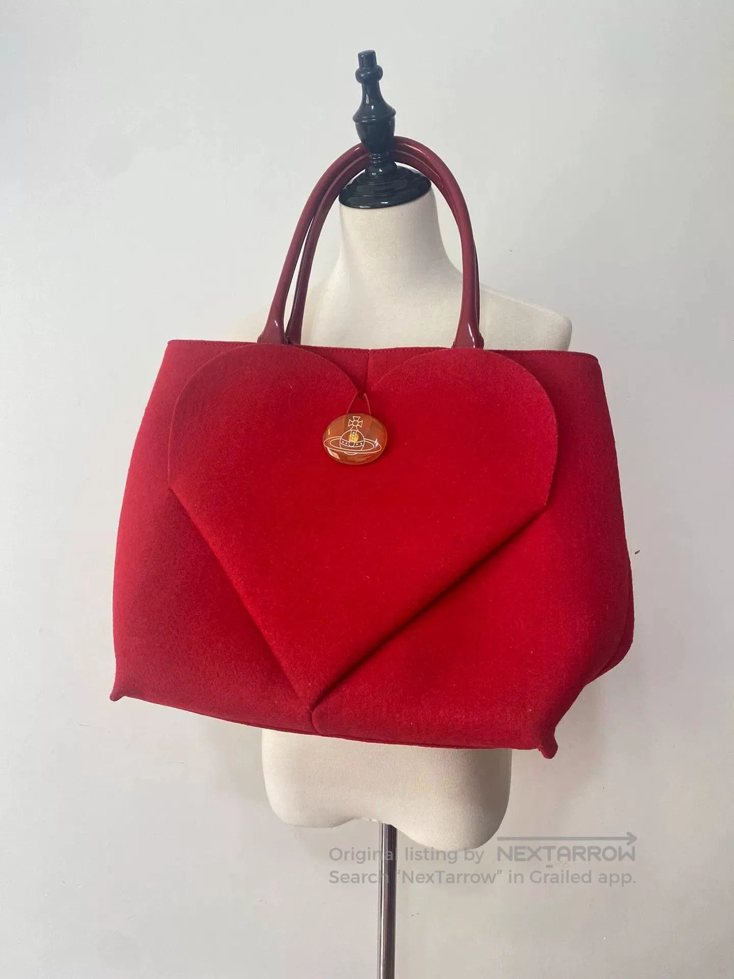 Vivienne Westwood Vivienne Westwood Red Heart Tote Bag. Size ONE SIZE - 1 Thumbnail