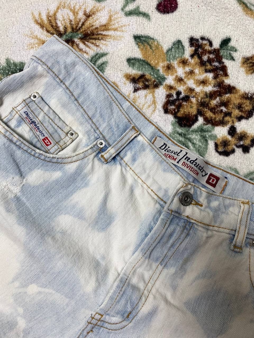 Diesel Diesel Industry Denim Shorts Mens Embroidered Logo Size US 33 - 2 Thumbnail