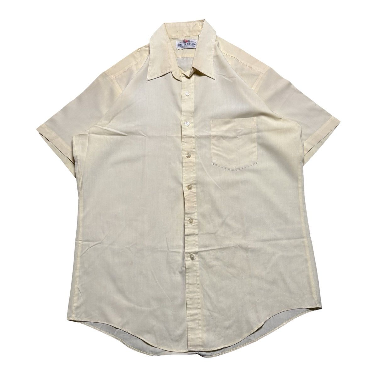 Fruit Of The Loom Vintage 50s 60s Fruit of the Loom Dress Button Shirt L Size US L / EU 52-54 / 3 - 1 Thumbnail