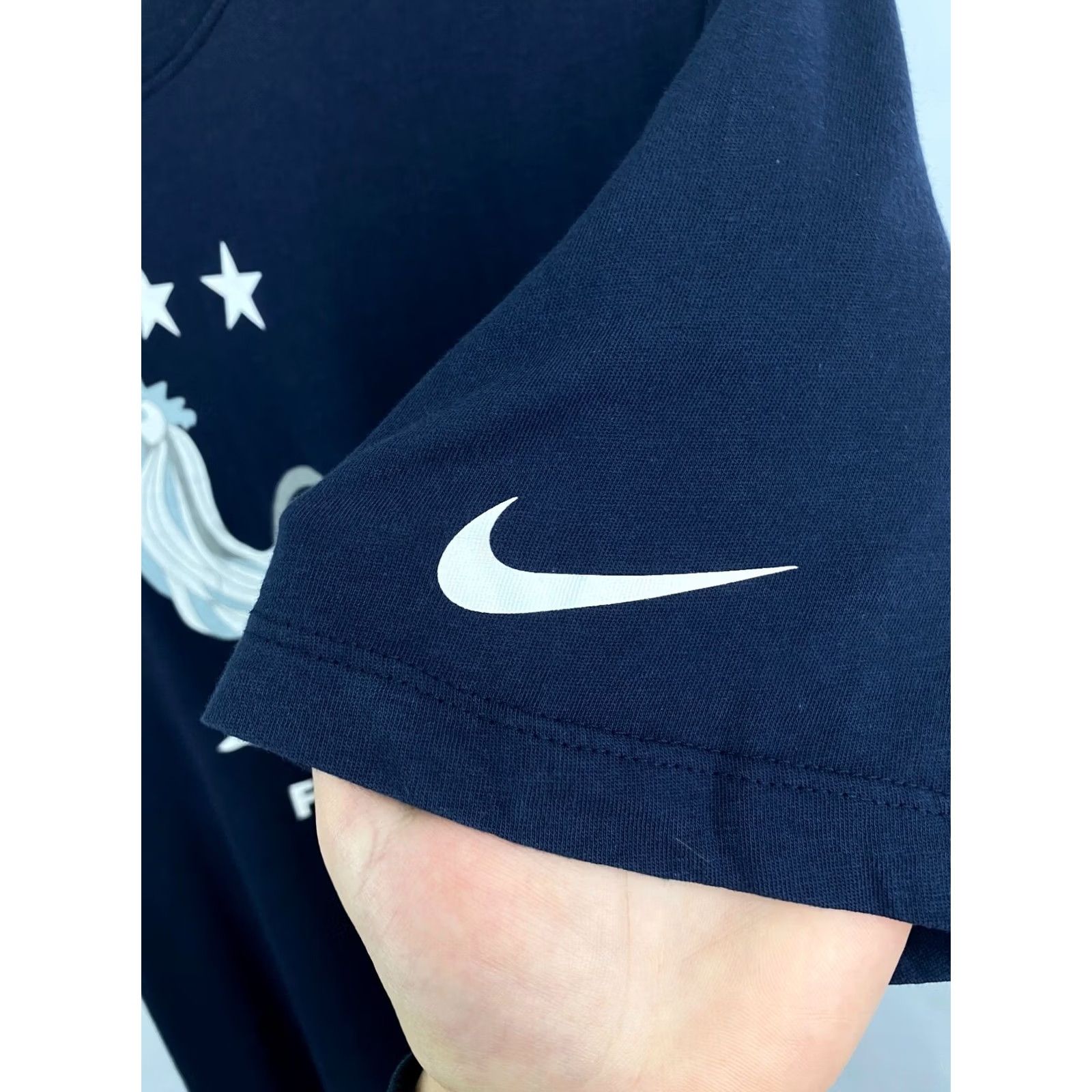 Nike Nike France Soccer T-Shirt M/L Retro Blue US? US? Size US L / EU 52-54 / 3 - 6 Thumbnail