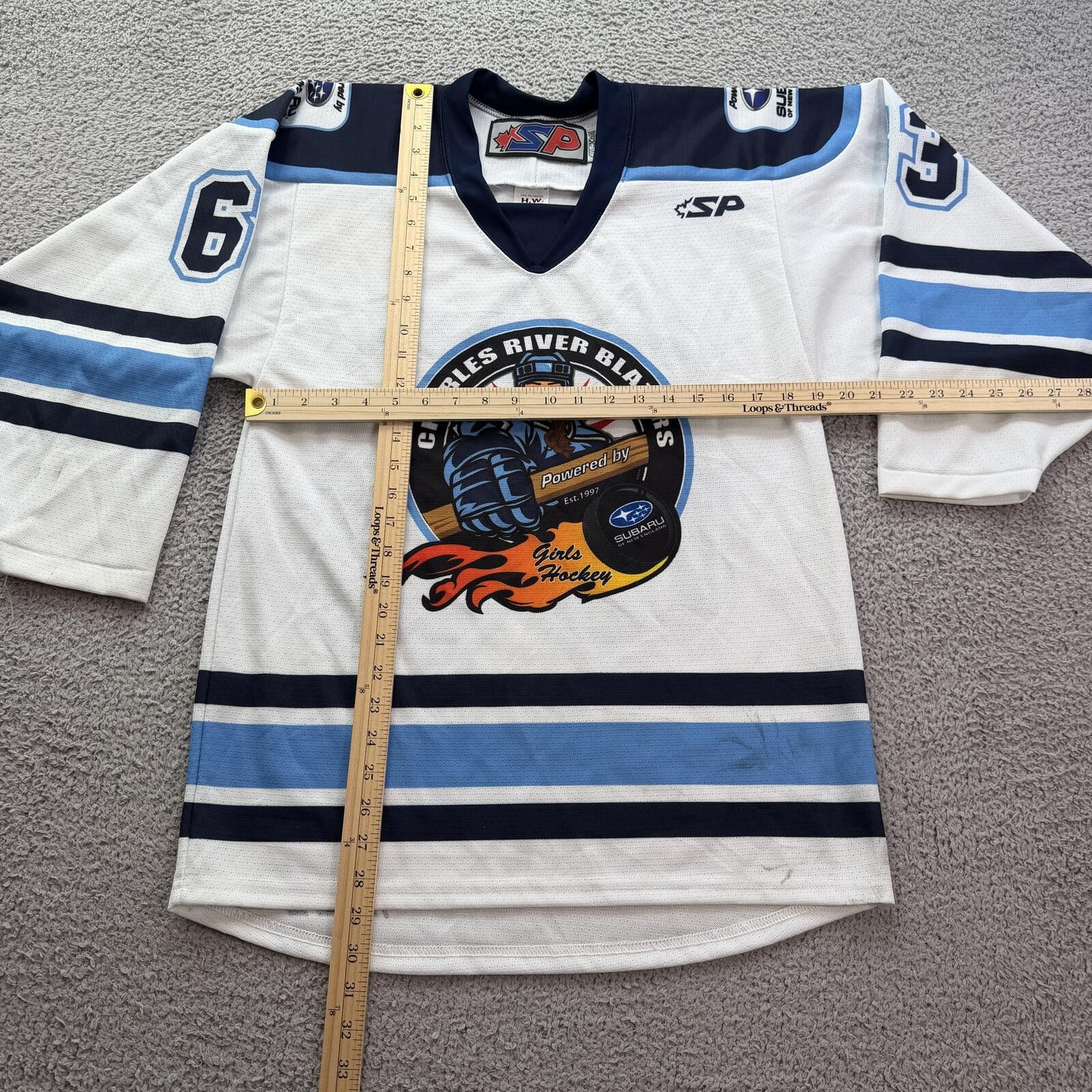 Sports Specialties Vintage Charles River Blazers Girls Hockey Jersey Subaru S Size S / US 4 / IT 40 - 3 Thumbnail