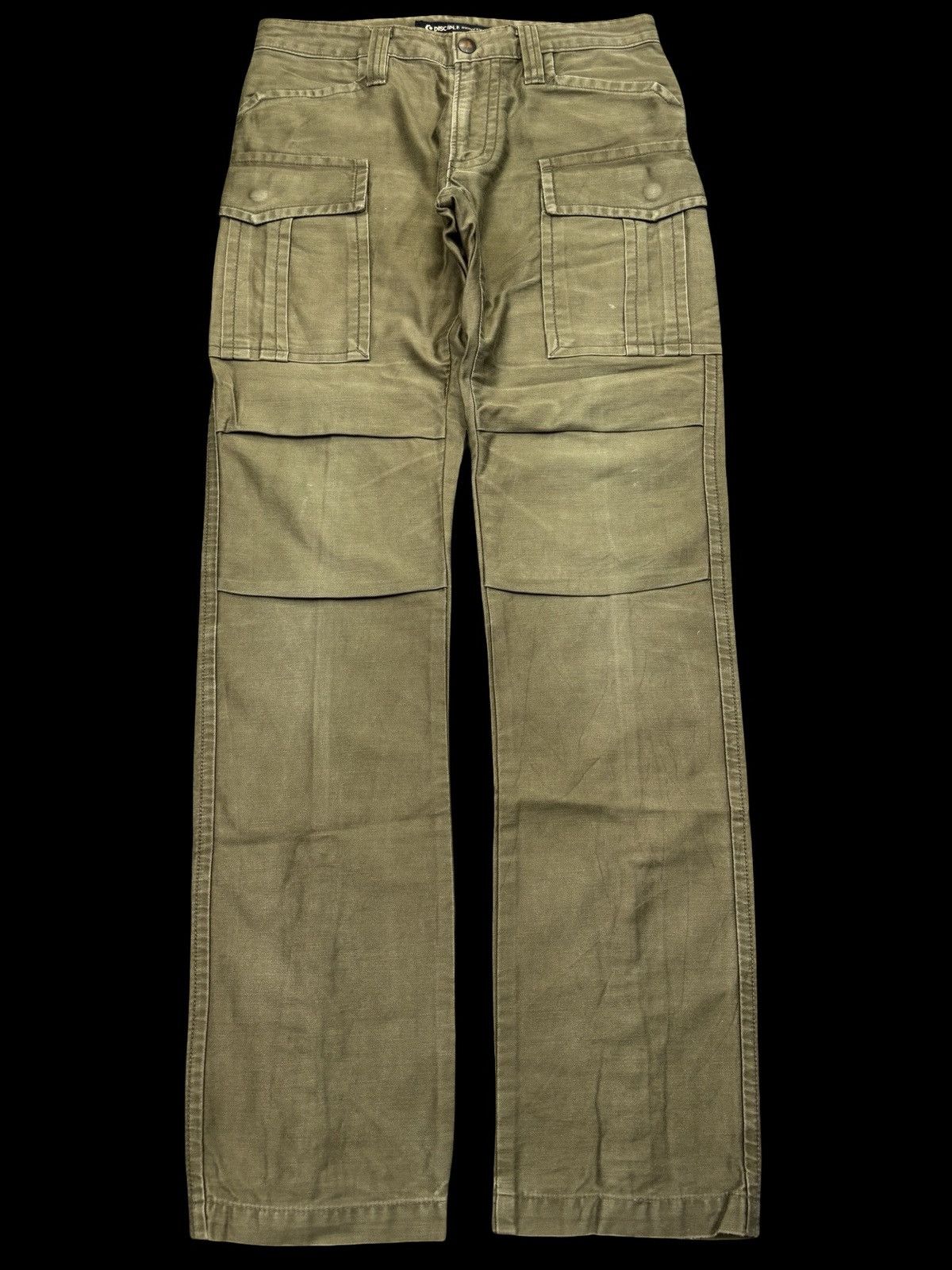 Japanese Brand DISCIPLE motocyclist Stylish Sturdy Cargo Biker Pant F739 Size US 29 - 1 Thumbnail