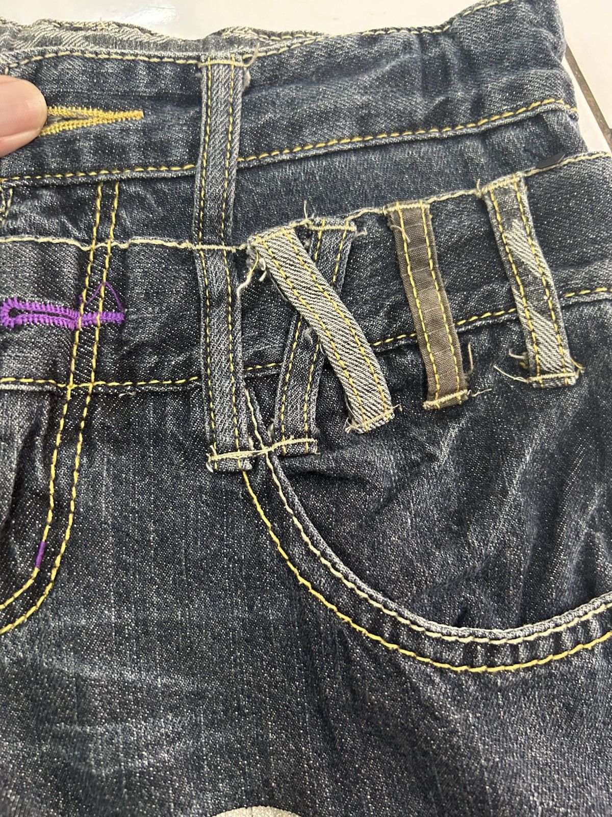 Japanese Brand × Vintage 💥Vintage Japanese Denim Distressed Punk Style Jeans Size US 28 / EU 44 - 18 Thumbnail