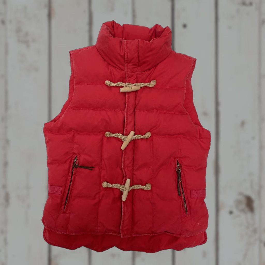 Ralph Lauren VINTAGE Ralph Lauren Quilted Toggle Down Vest Nautical Puffer Sailing Womens M Red Rugby Size M / US 6-8 / IT 42-44 - 1 Thumbnail
