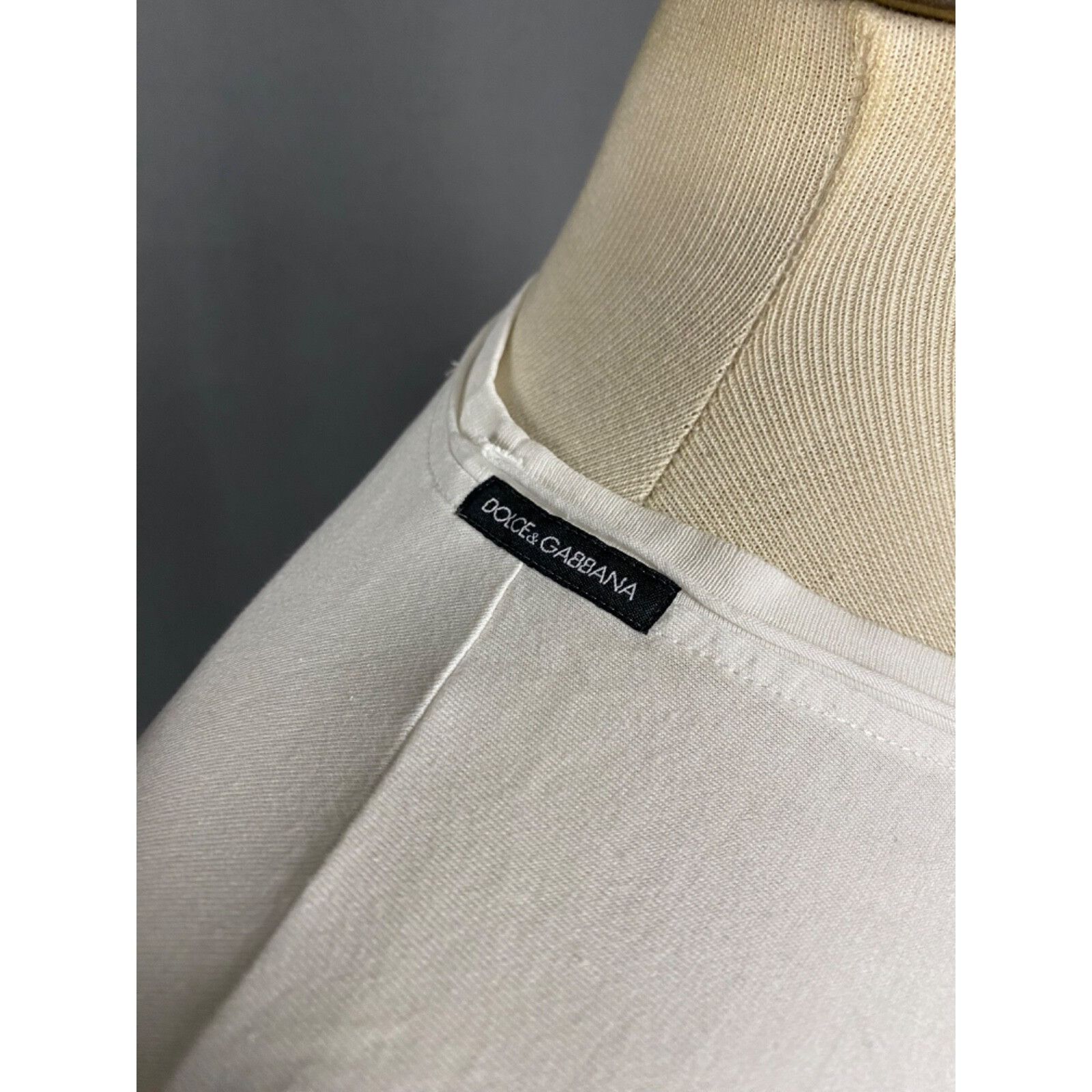 Dolce & Gabbana Dolce&Gabbana Marilyn Monroe Men's White Crewneck Henley Swe Size US M / EU 48-50 / 2 - 9 Thumbnail