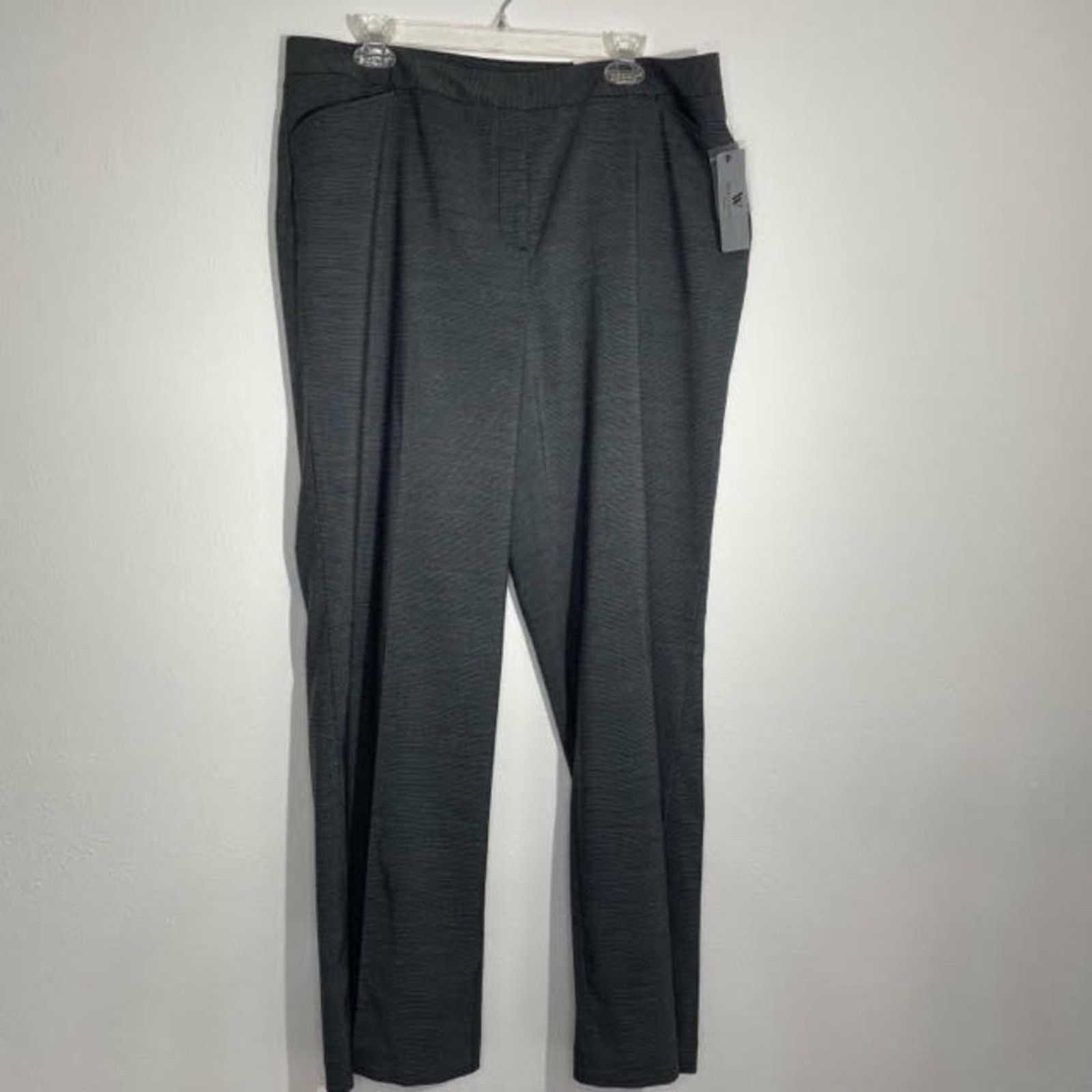 Worthington Worthington Gray Tweed Straight Career Pants 16W NWT Size 38" / US 16 / IT 52 - 1 Thumbnail