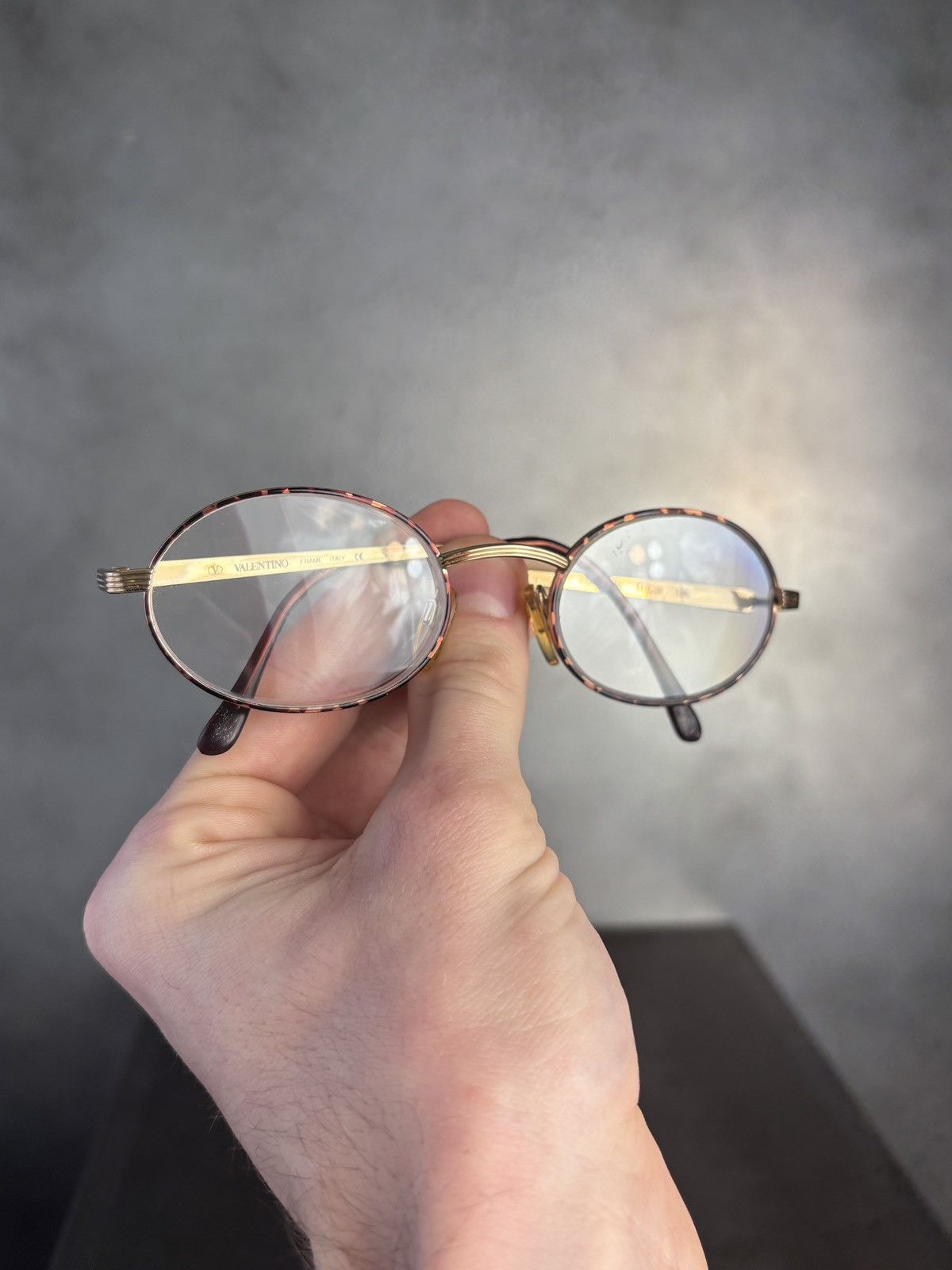 Valentino × Vintage 1980s Vintage Valentino Frames Eyeglasses V395 Oval Rounded Size ONE SIZE - 1 Thumbnail
