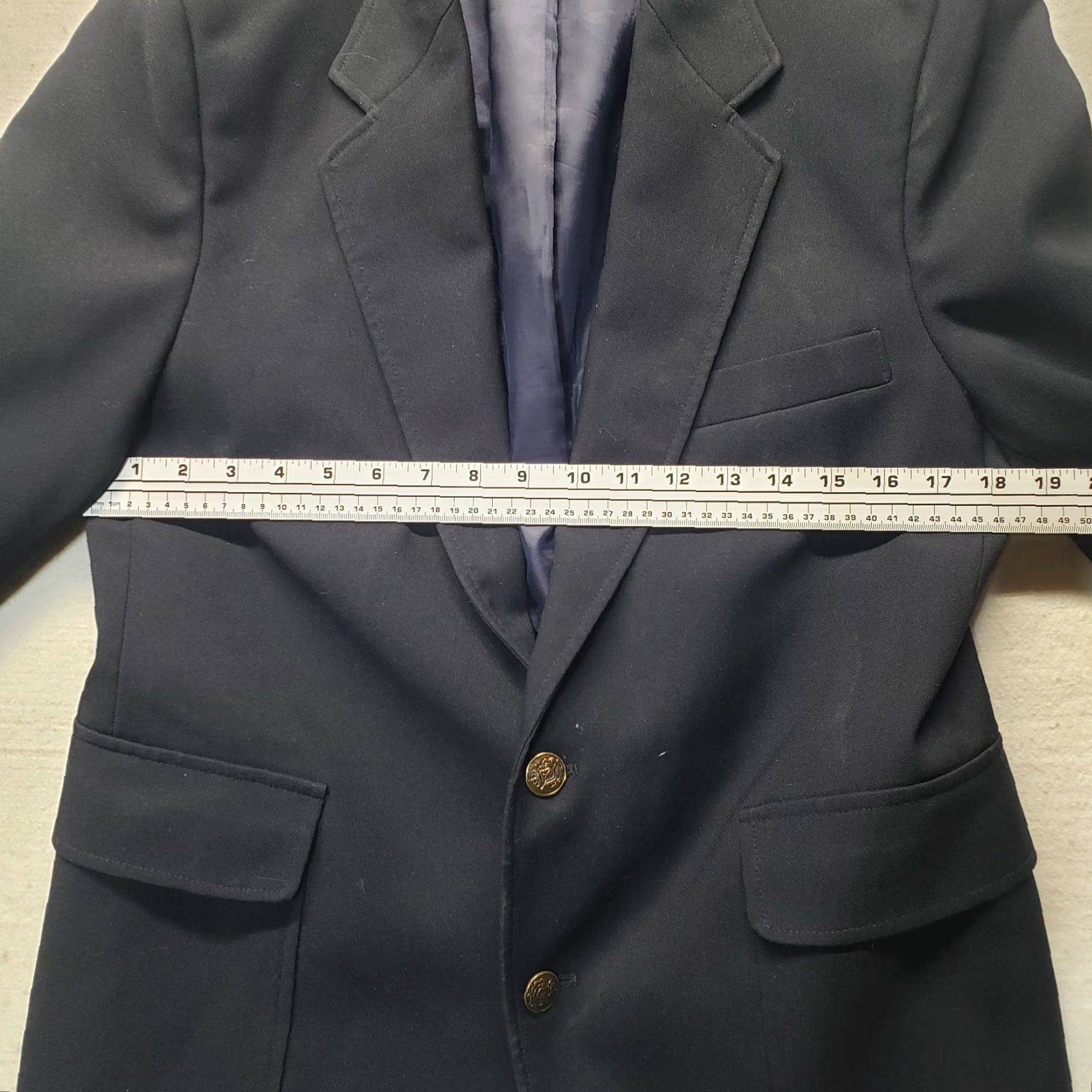 Haggar VINTAGE Haggar Suit Jacket Deep Navy Adult Mens Size M Medium Jacket Men Size 36R - 3 Thumbnail