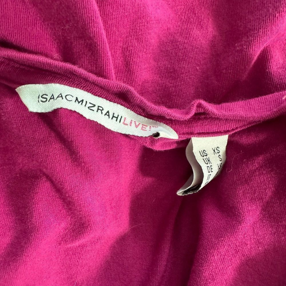 Isaac Mizrahi Isaac Mizrahi Live XS Pink Long Sleeve Shirt Bell Sleeves Fl Size XS / US 0-2 / IT 36-38 - 4 Thumbnail