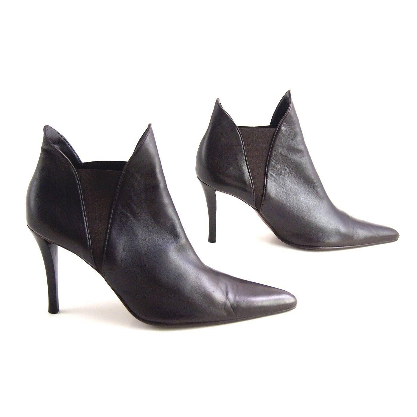 Walter Steiger Walter Steiger Booties Brown Leather US 37.5 EU 7.5 $620 Size US 7.5 / IT 37.5 - 4 Thumbnail