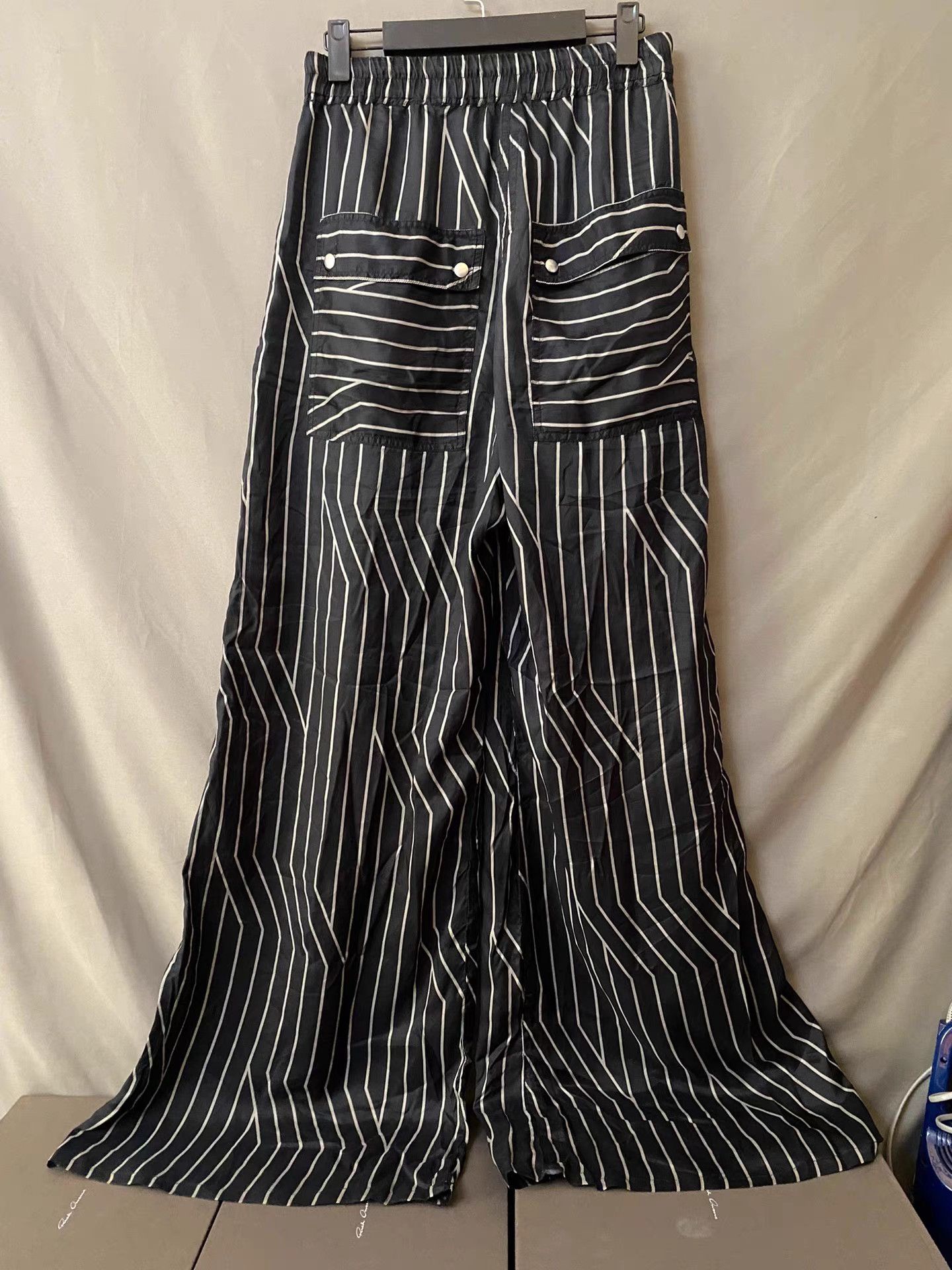 Rick Owens Rick Owens 23SS Striped Wide-Leg Pants Size US 32 / EU 48 - 2 Thumbnail