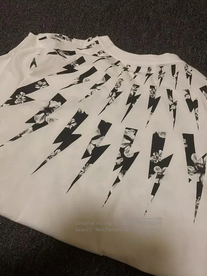 Alexander McQueen Neil Barrett White Lightning Floral T. Size US XS / EU 42 / 0 - 4 Thumbnail
