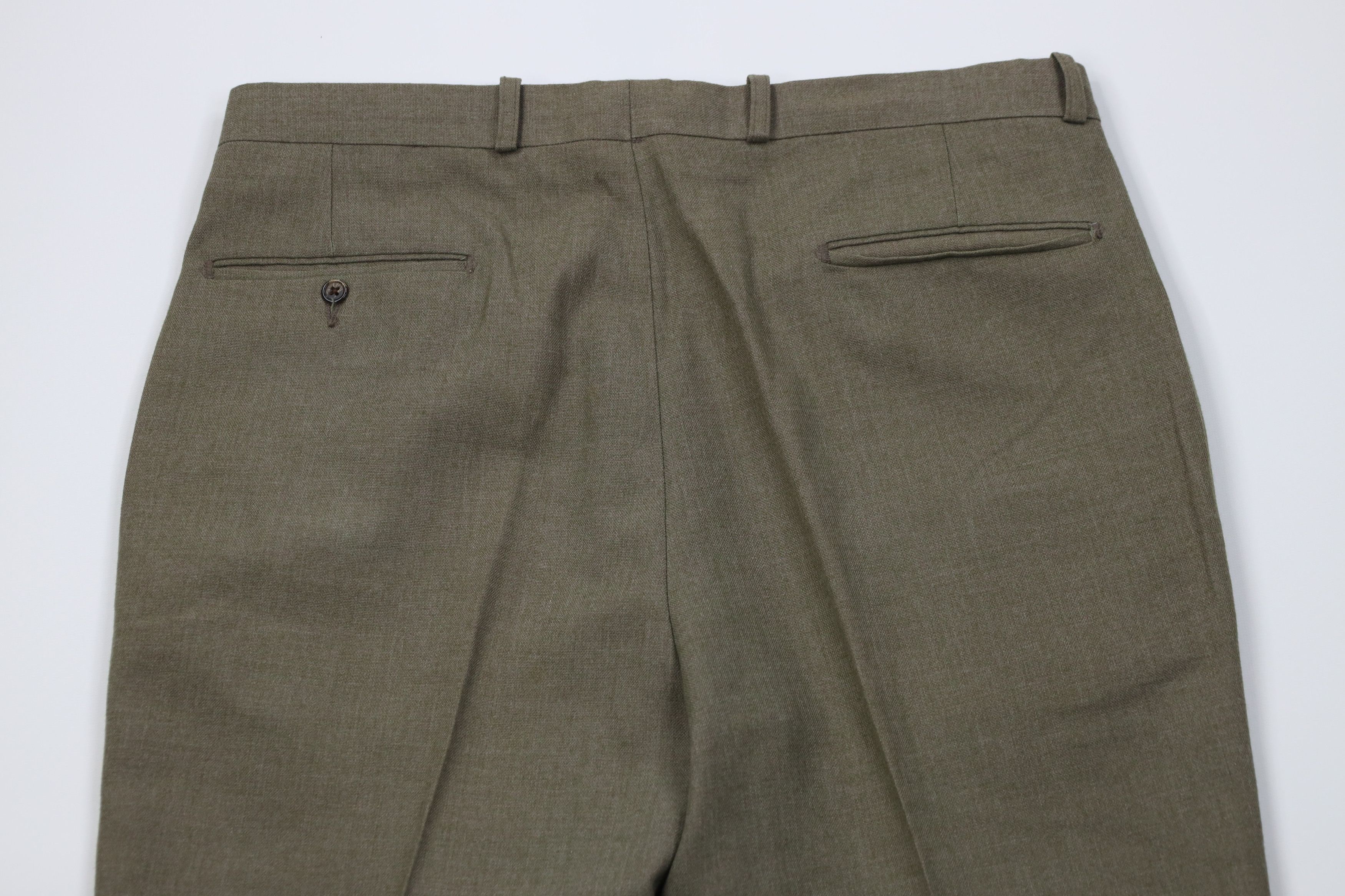 Vintage Vintage 60s 70s Streetwear Knit Wide Leg Chino Pants USA Size US 34 / EU 50 - 12 Thumbnail