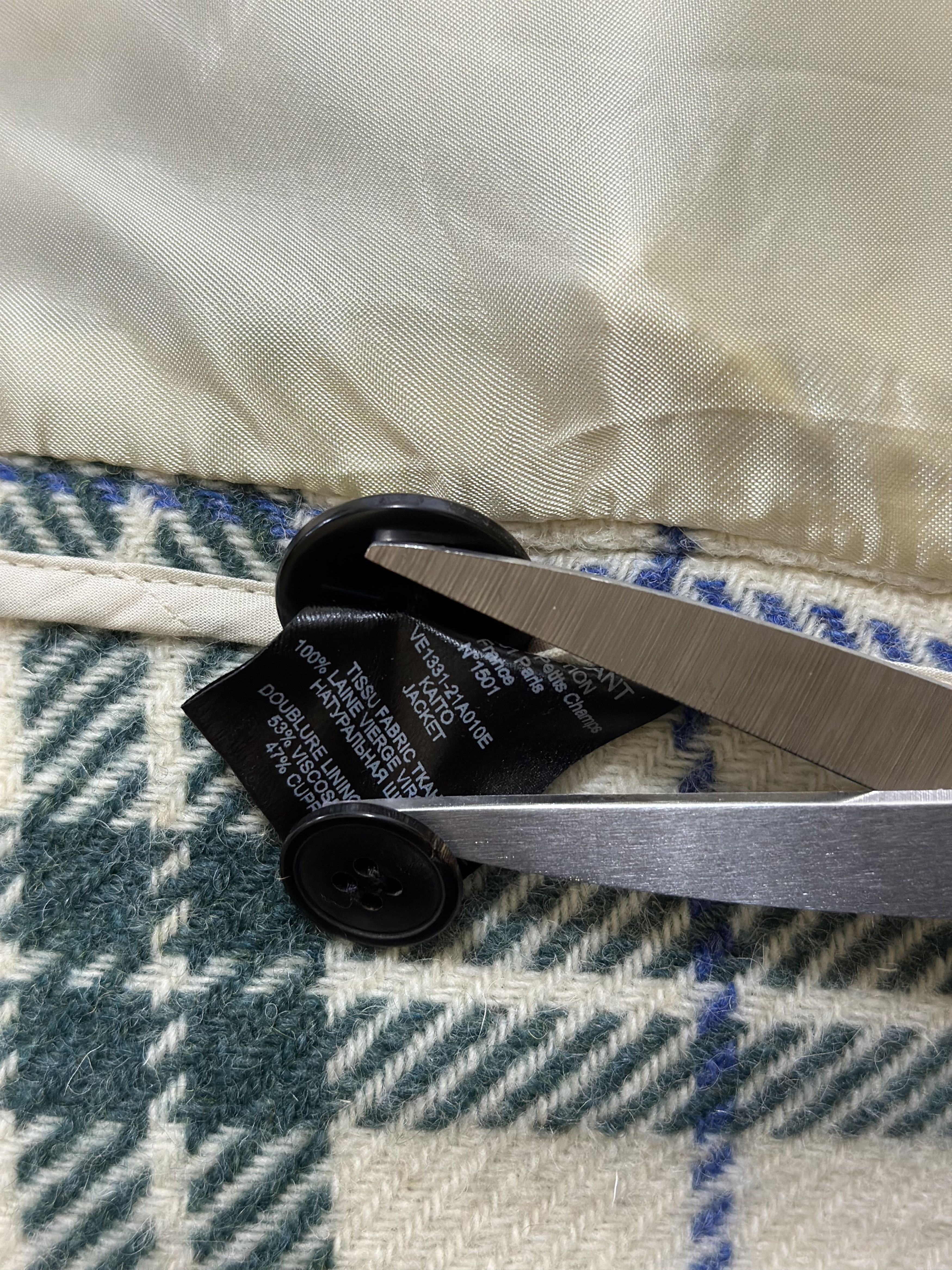 Isabel Marant Étoile Oversized Wool Check Jacket Size 34