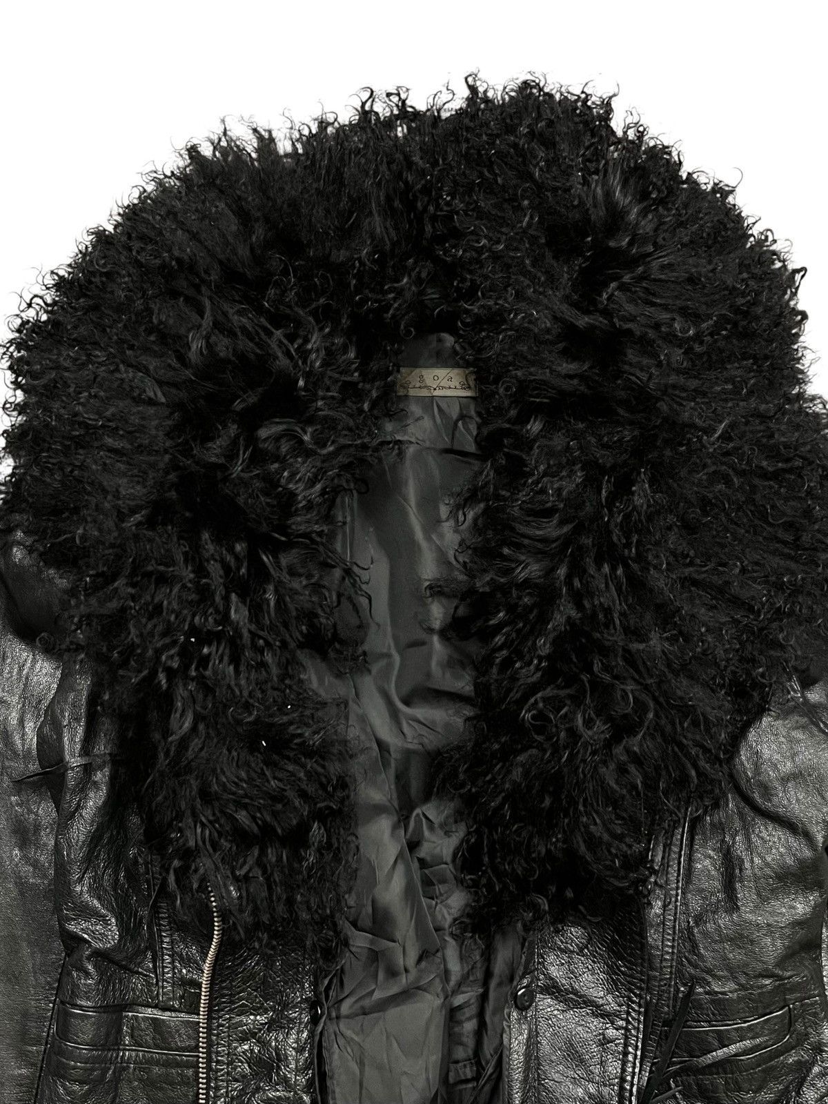 Japanese Brand 2000s GOA - Vkei Style Fuzzy Fur Leather Jacket Size US S / EU 44-46 / 1 - 9 Thumbnail