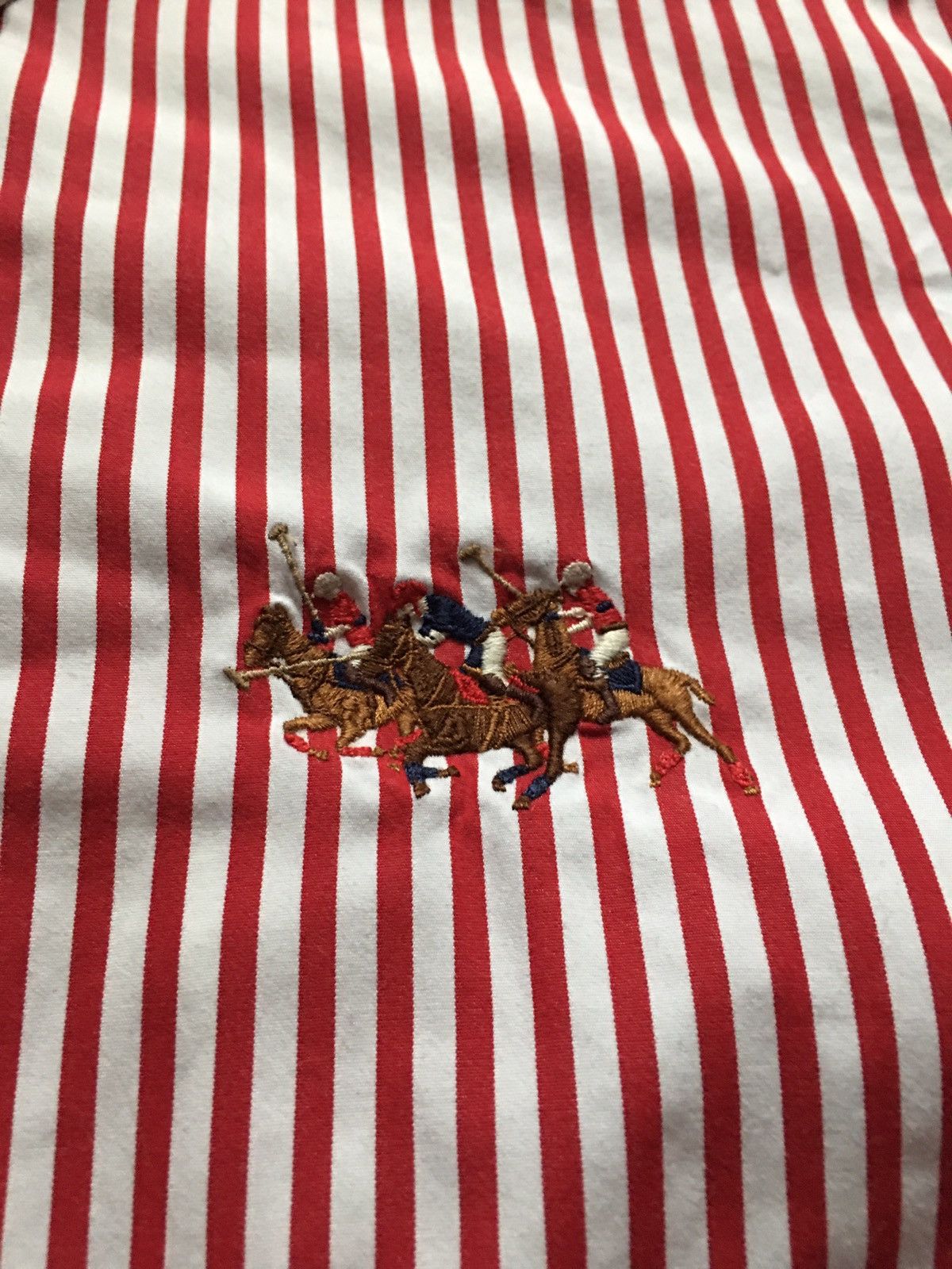 Polo Ralph Lauren Ralph Lauren Men Red Stripped Cotton Shirt Size XXL Size US XXL / EU 58 / 5 - 3 Thumbnail