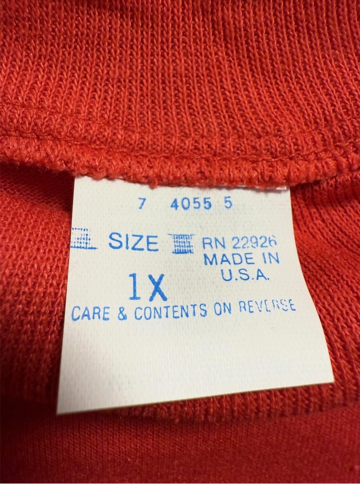 Designer Vintage Red Sleeveless USA-Made Tank – 1X Size M / US 6-8 / IT 42-44 - 3 Thumbnail