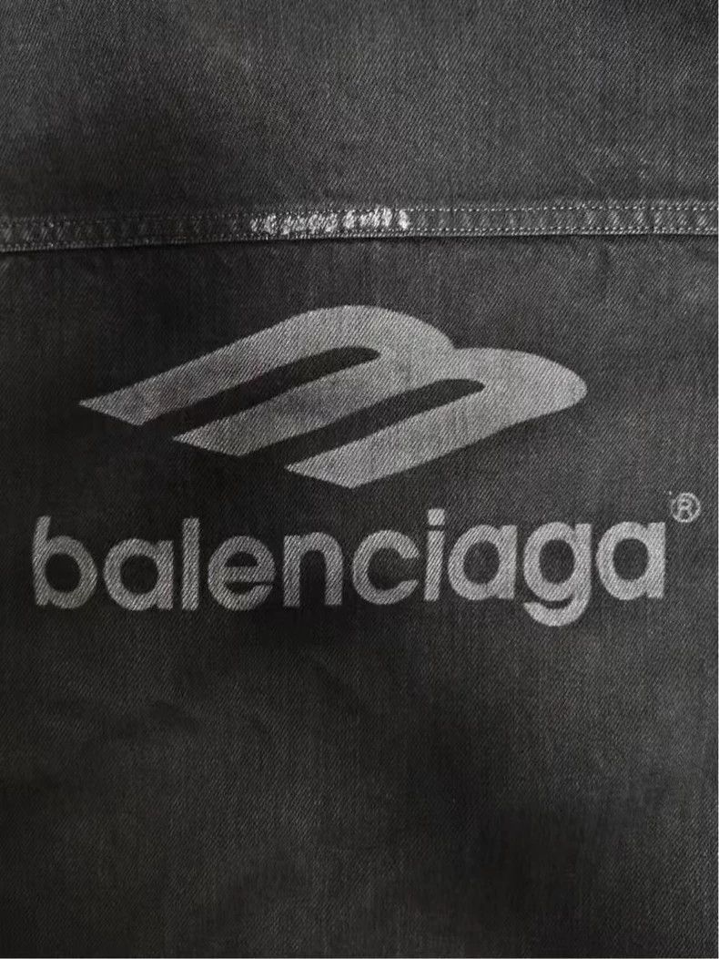 Balenciaga Balenciaga 22fw destroys 3Bsports denim jacket-2506 Size US XXS / EU 40 - 3 Thumbnail