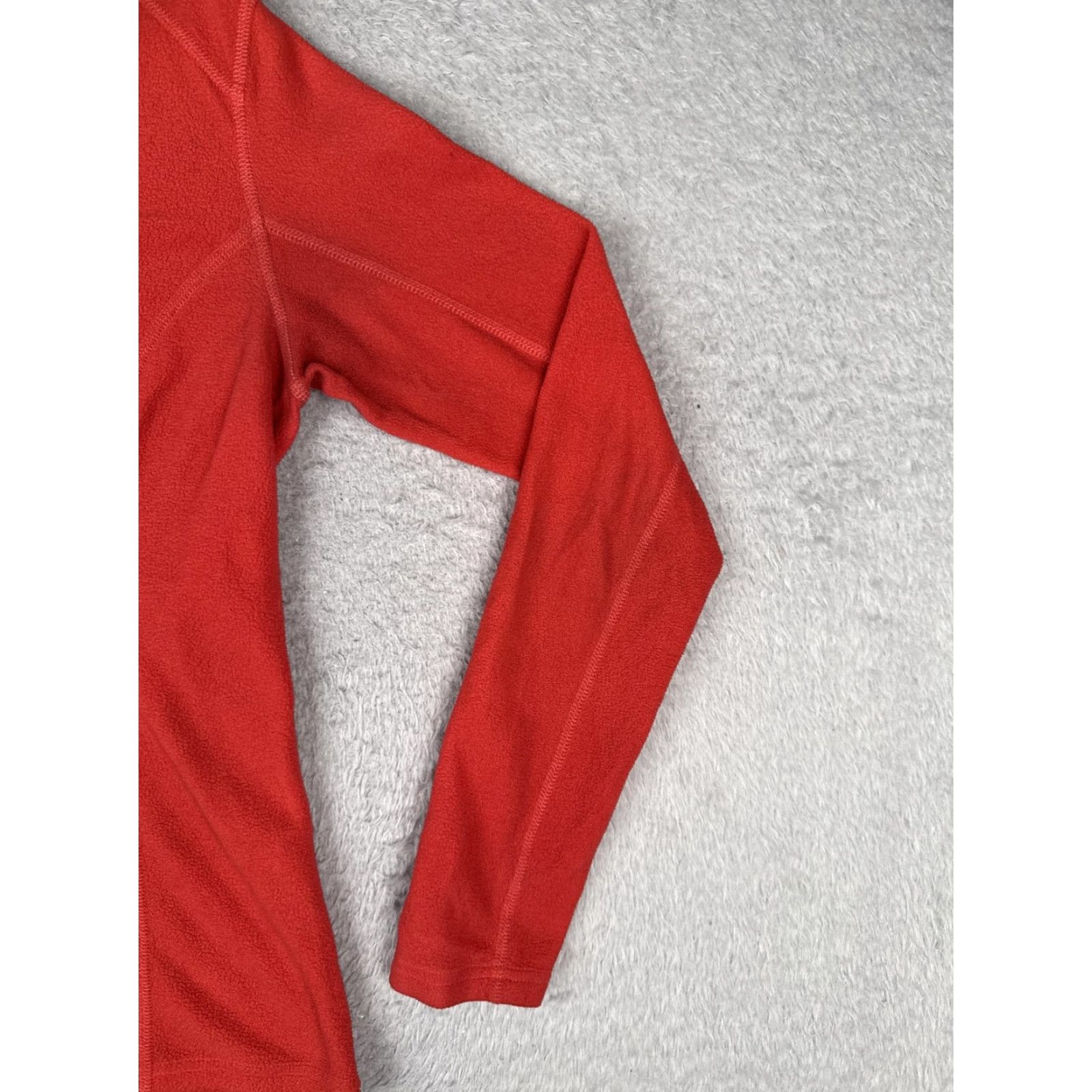 The North Face The North Face Pullover Womens Medium Red 1/4 Zip Lightweight Fleece Hiking Size M / US 6-8 / IT 42-44 - 2 Thumbnail