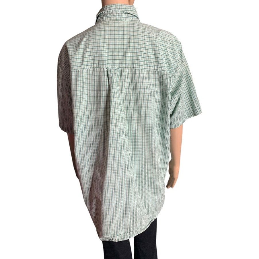 Chaps CHAPS Easy Care Men's Large Casual Shirt Green Plaid Button Size US L / EU 52-54 / 3 - 7 Thumbnail