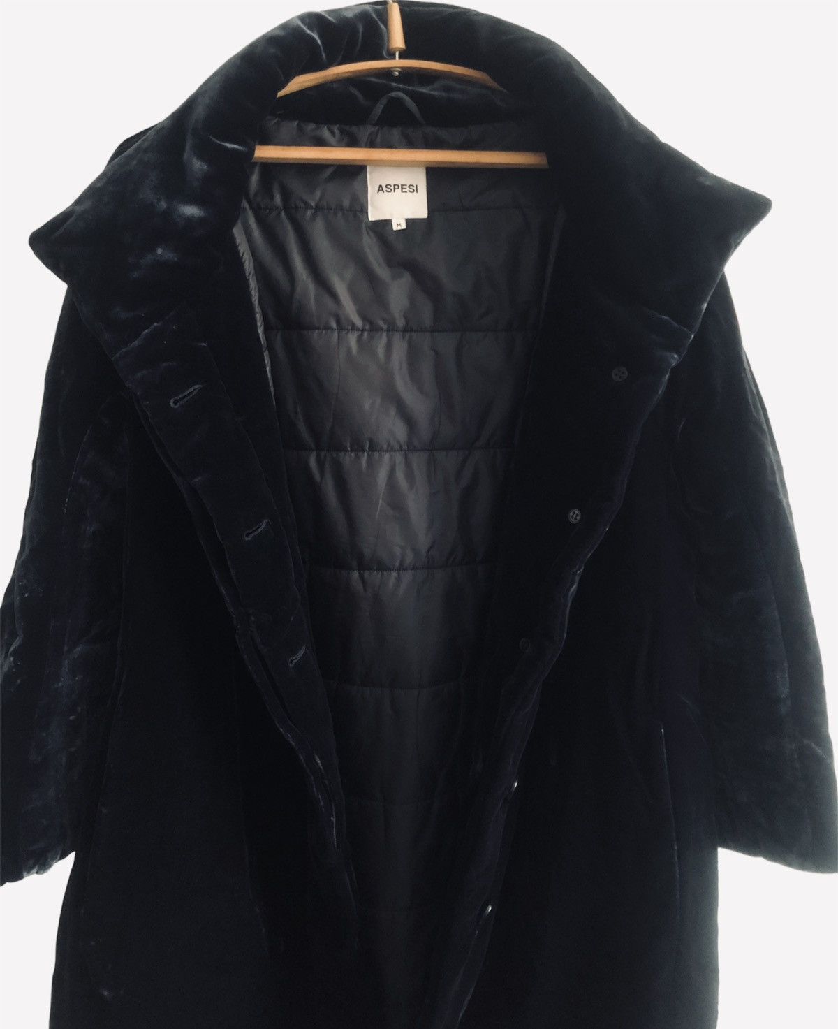 Aspesi luxury colomba soft velvet coat