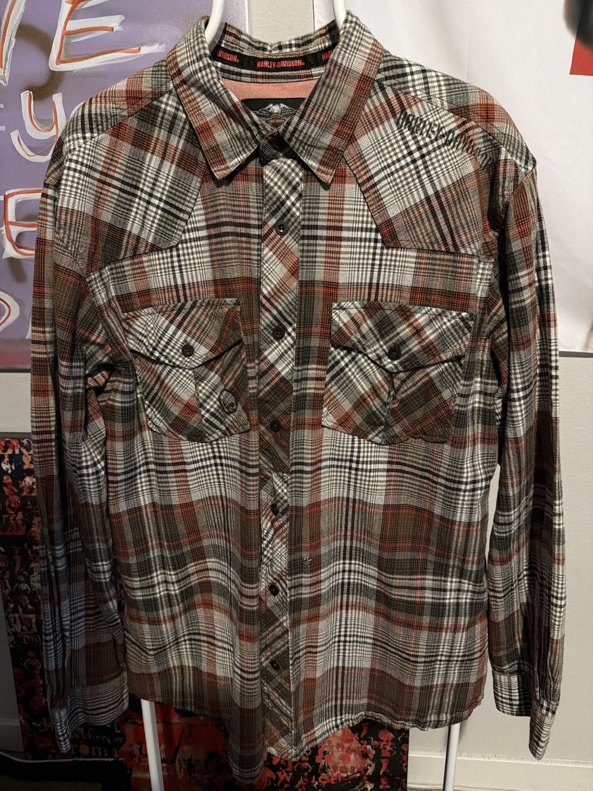 Harley Davidson Harley Flannel Size US XL / EU 56 / 4 - 1 Thumbnail